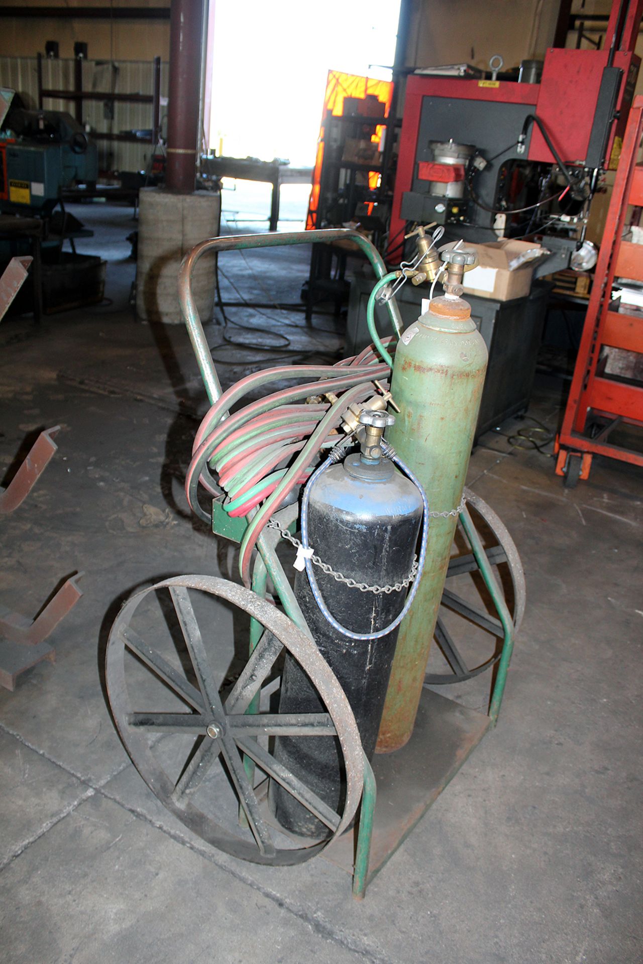 Torch Set includes, Tanks, cart, hose, gauges and regulators - Image 2 of 2