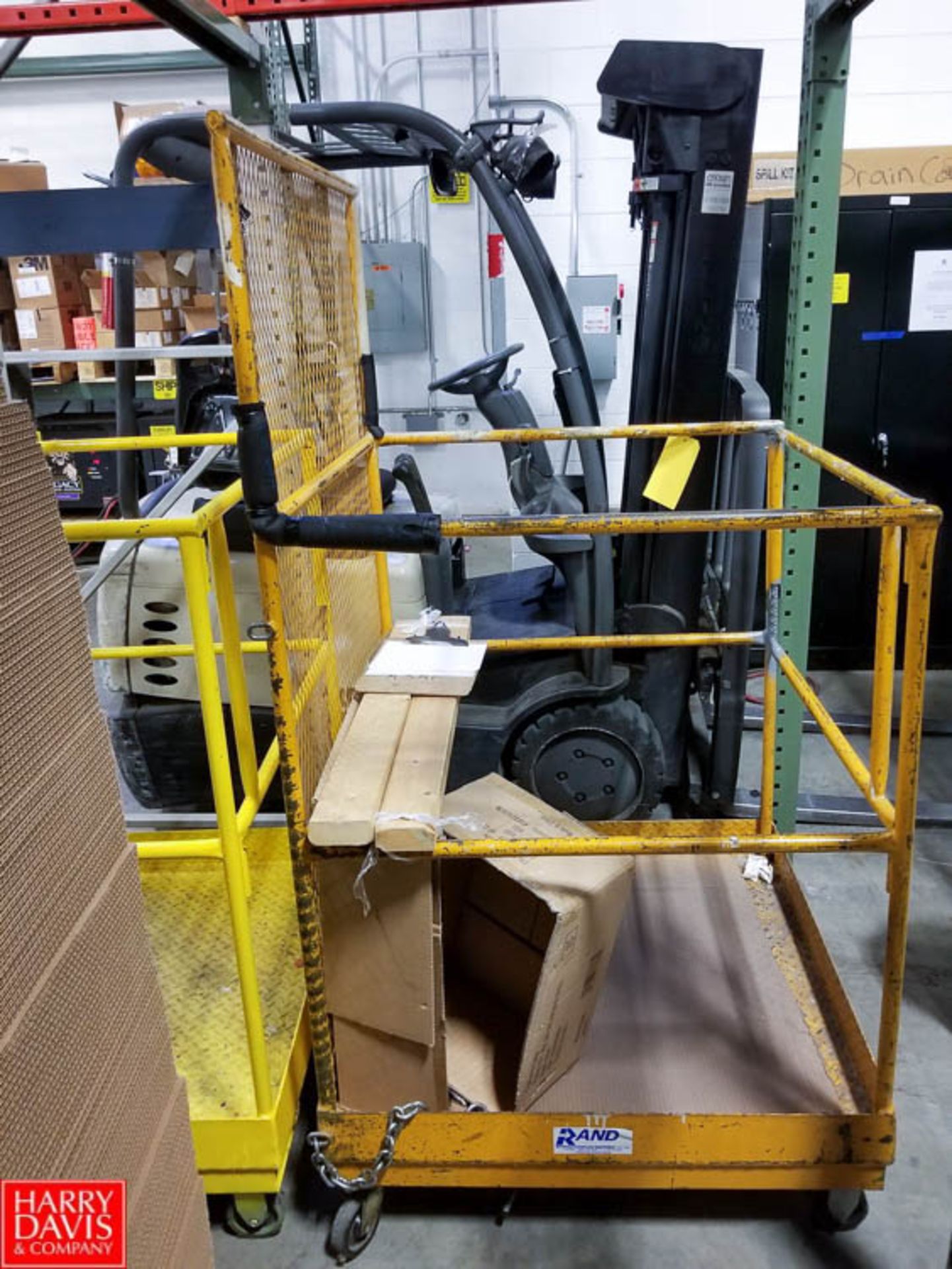 Man Lift Fork Lift Attachment 3' x 3' x 6' Rigging Fee: $50 ** , Removal will begin