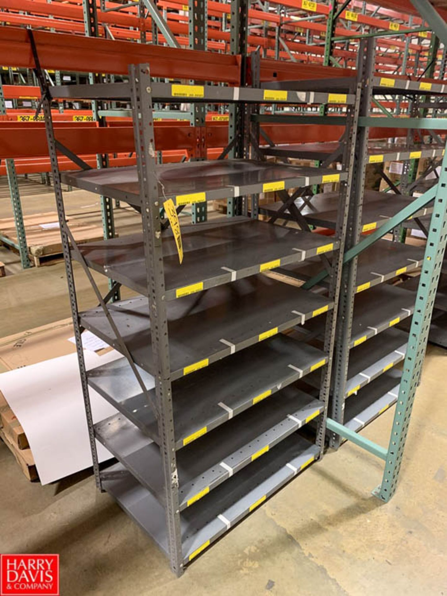 Shelving Units 74"""" x 36"""" Rigging Fee: $80 ** , Removal will begin on March