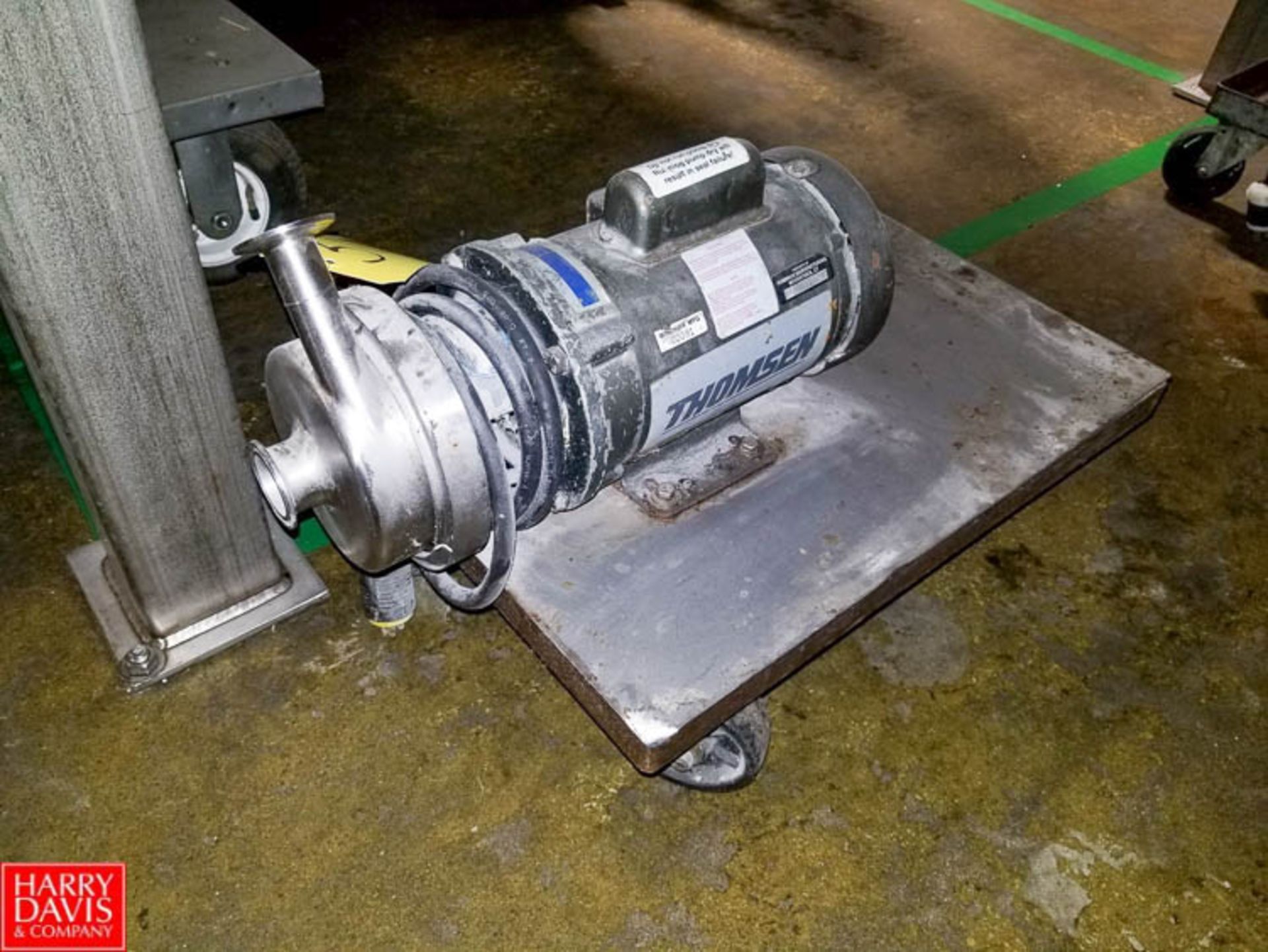 Thomsen 1 HP Pump with S/S Head, Clamp Type Mounted On Cart Rigging Fee: $35