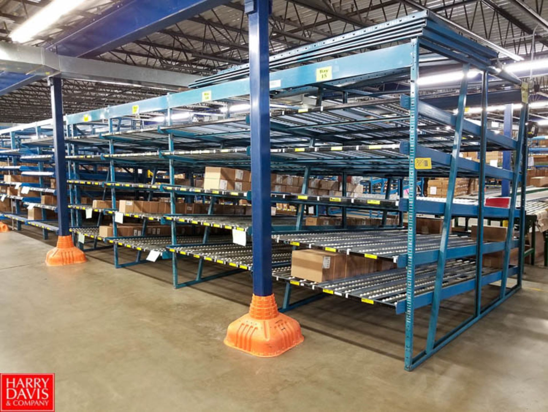 Rand Material Equipment Flow Bin Picking Rack 15-Bay Adjustable Multi Shelf (No Contents) Rigging