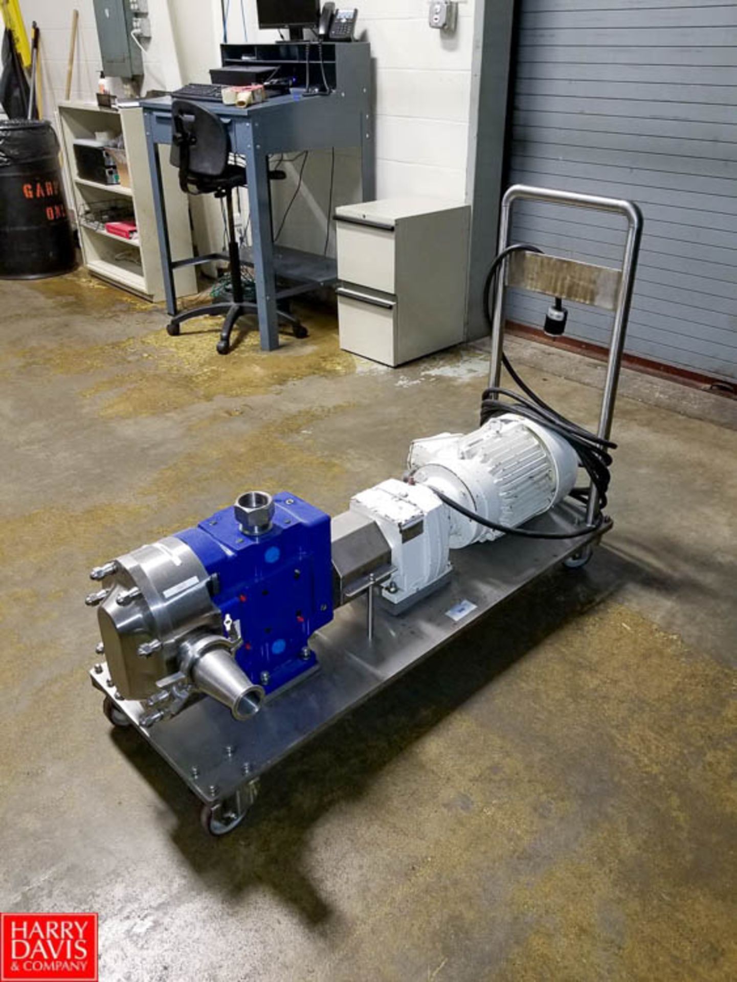 Alfa Laval Positive Displacement Pump 3" Inlet, 3" Outlet, 10 HP, 480 V, 3 Ph. Model: SCPP2/130 SN: