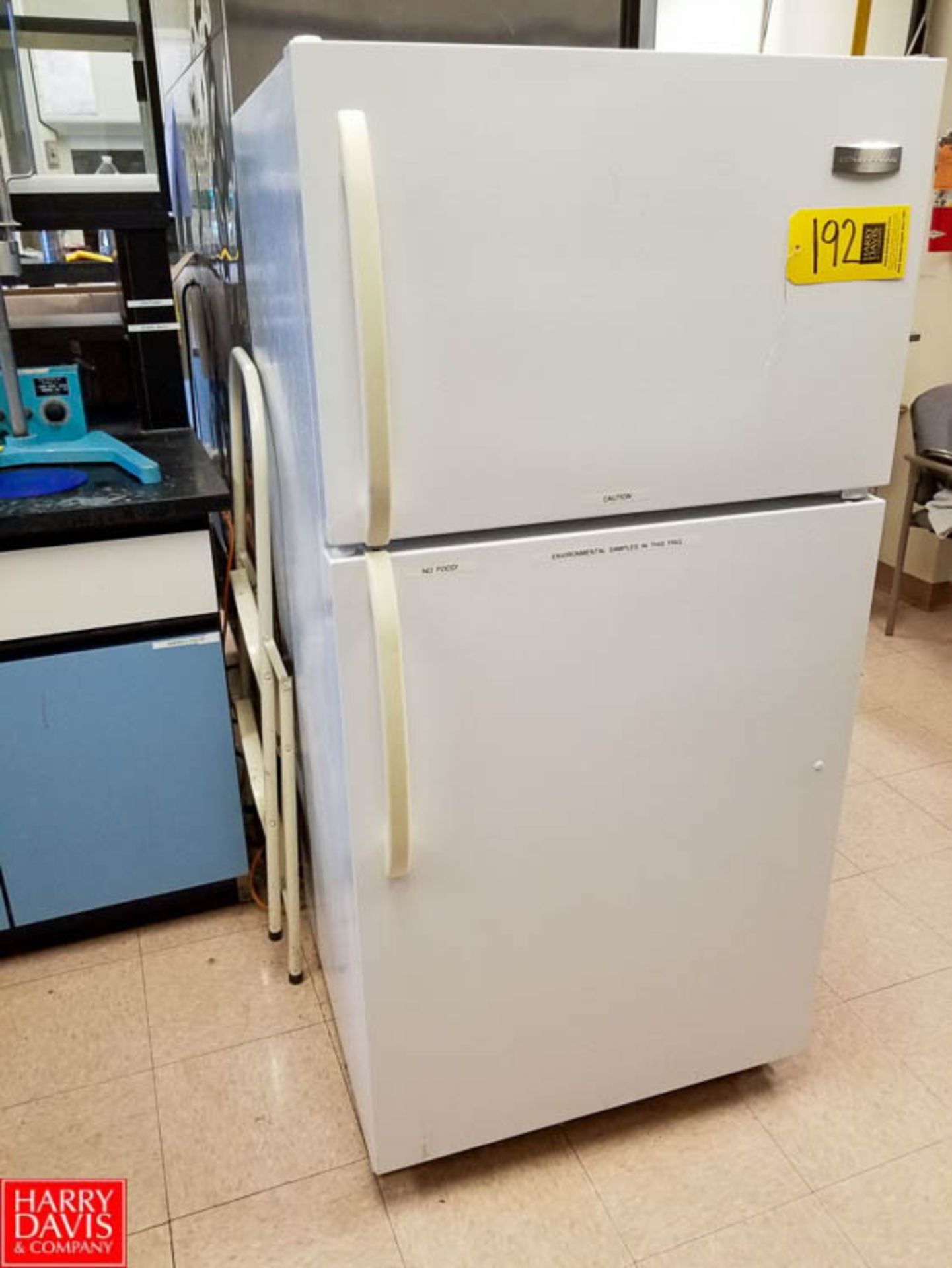 Frigidaire Refrigerator/Freezer Model: FRT15B3JW2 SN: BA83847011 Rigging Fee: $50