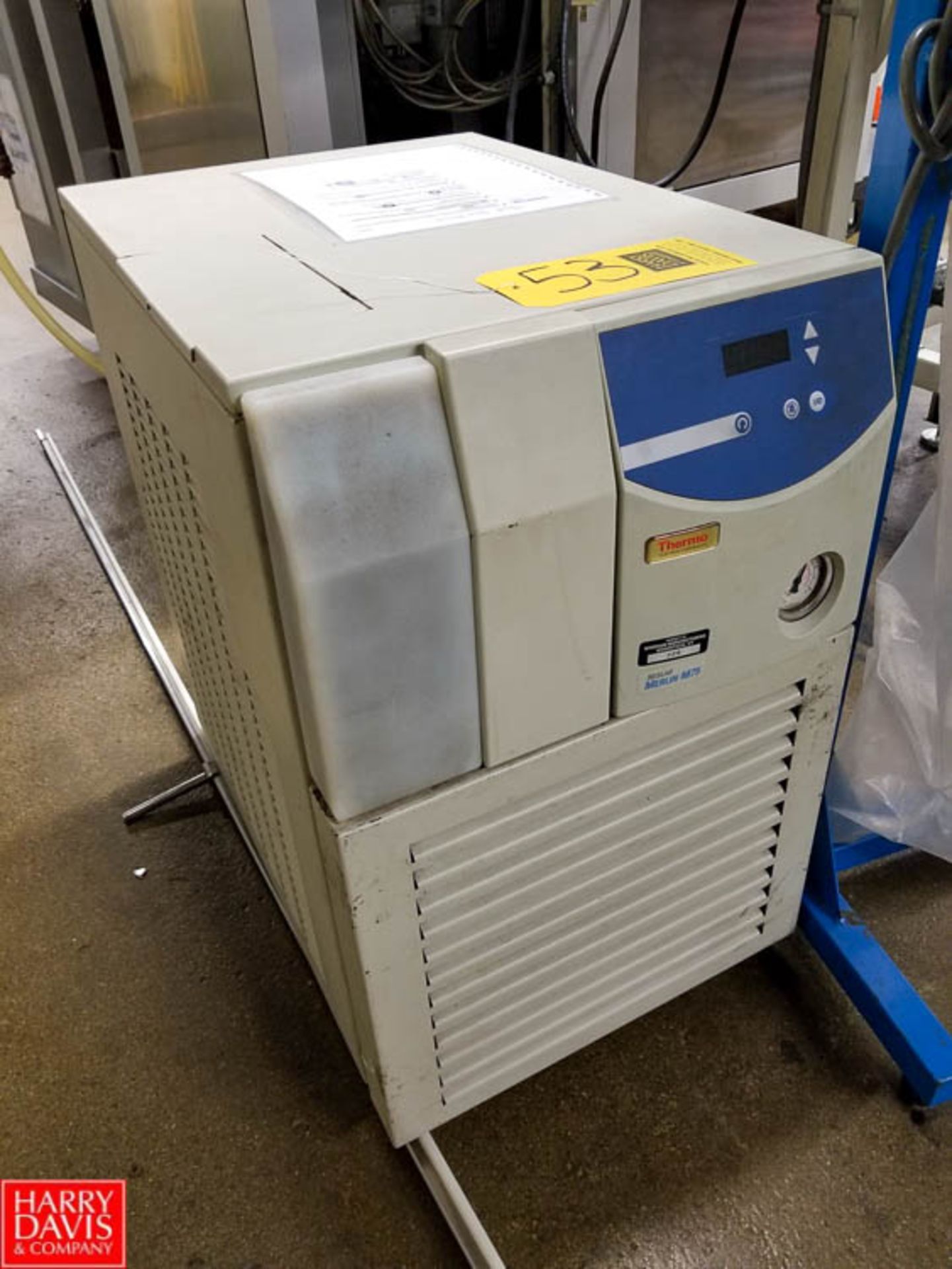 NES Lab Chiller 200-230 V, 50 Hz, 1 Ph. Model: Merlin M75 SN: 105213030 Rigging Fee: $100