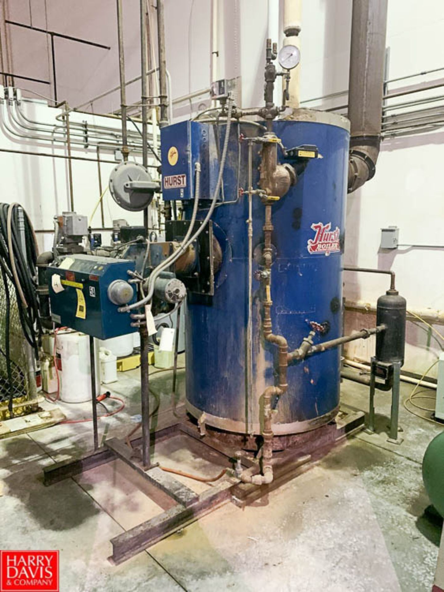 Hurst Boiler 2,070 LBS/hr Steam Rate, 150 PSI, Model 4VT-G-50-150 S/N 6-150-93 Rigging: Call For