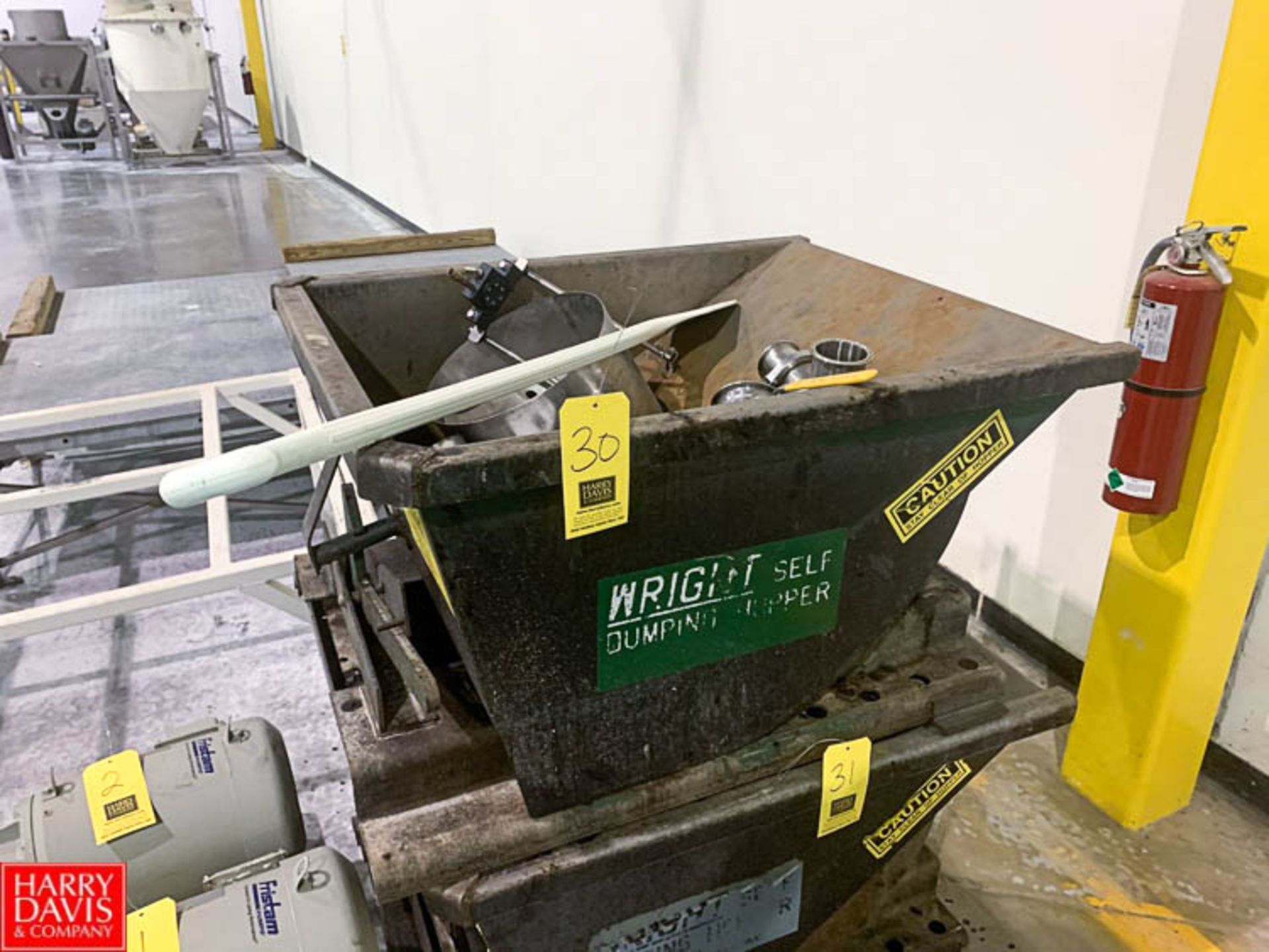 Wright Self Dumping Hopper Rigging: $50