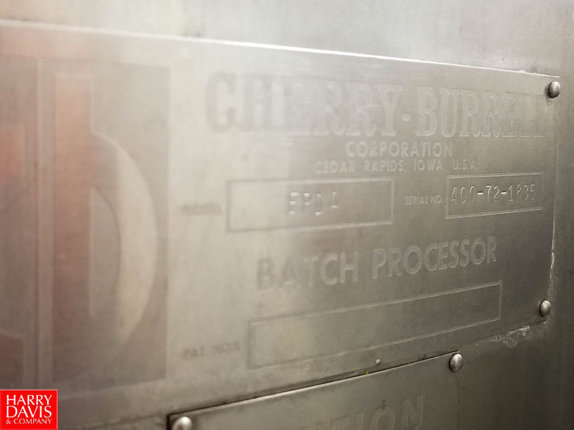 Cherry Burrell 400 Gallon Jacketed S/S Processor Model EPDA SN 400-72-1835 with Vertical - Image 4 of 4