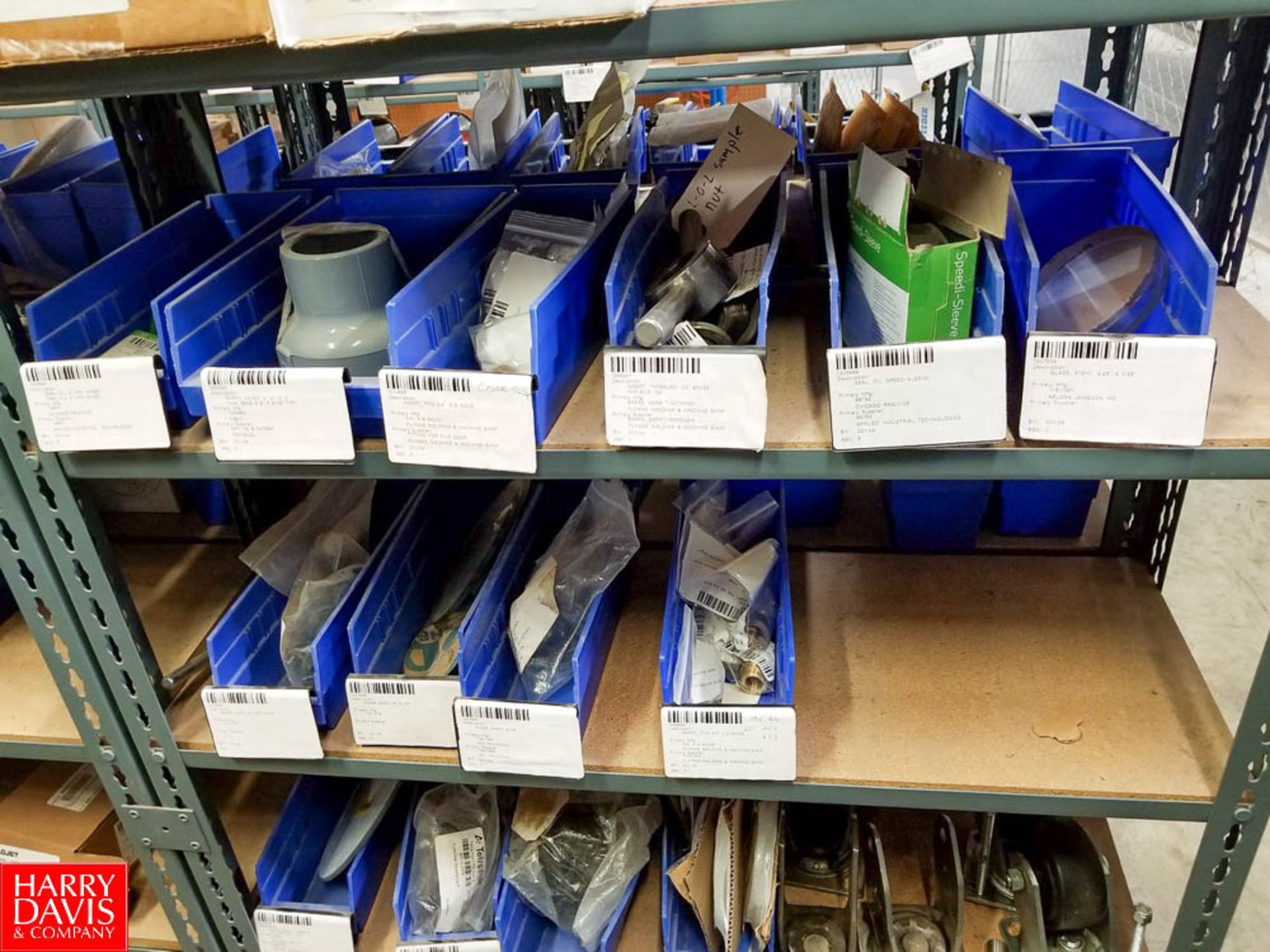 Sections of Adjustable Shelving Including Assorted Valve Kits Graco Parts Stem Valves Valve Balls - Image 17 of 19