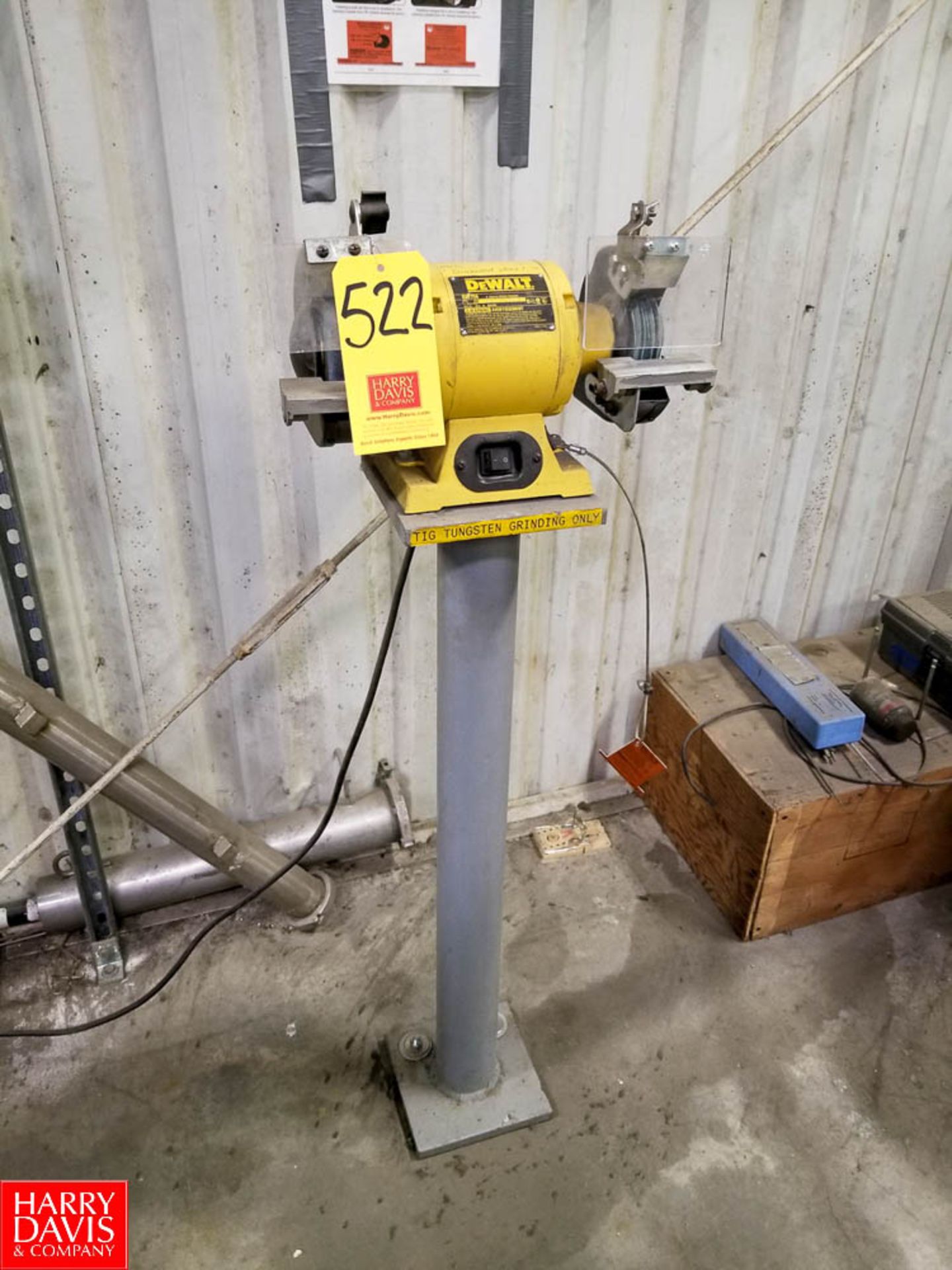 2013 DeWalt 6" Pedestal Grinder Model DW756 3450 RPM - Rigging Fee: $50