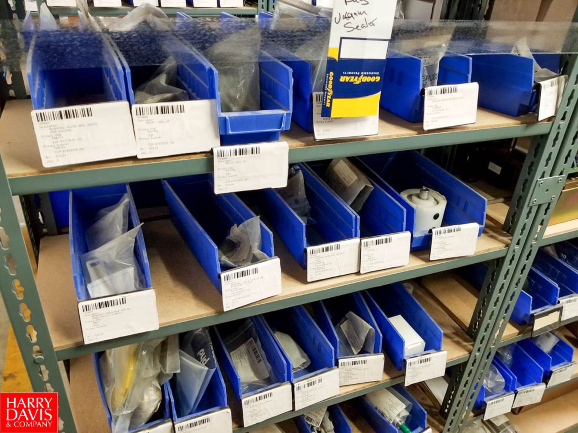 Sections of Adjustable Shelving Including Assorted Valve Kits Graco Parts Stem Valves Valve Balls - Image 12 of 19