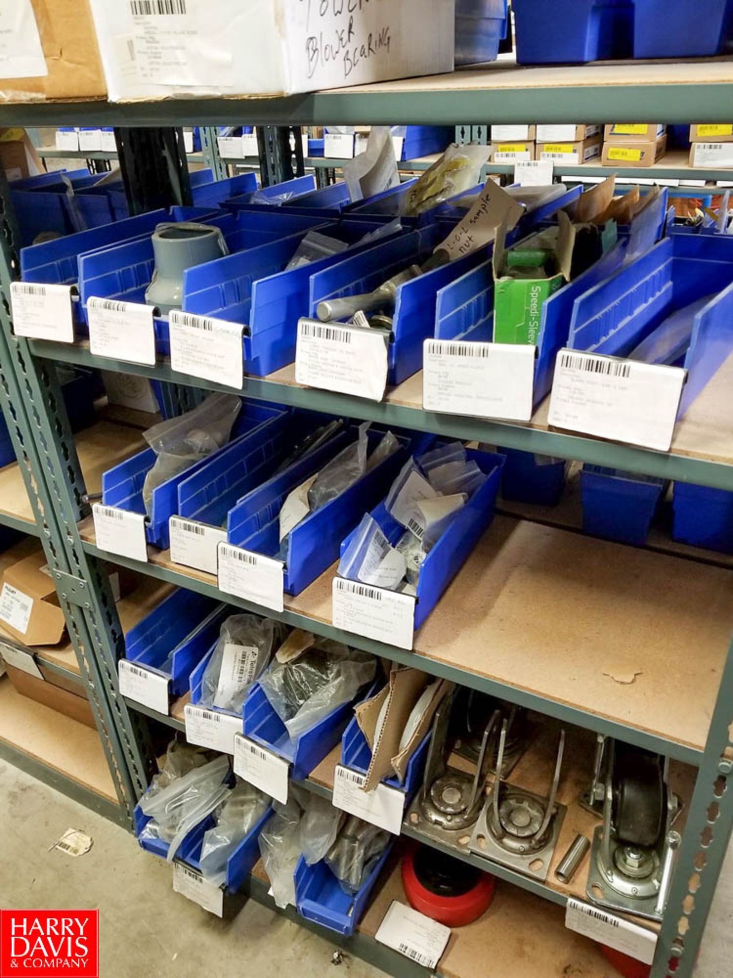 Sections of Adjustable Shelving Including Assorted Valve Kits Graco Parts Stem Valves Valve Balls - Image 19 of 19