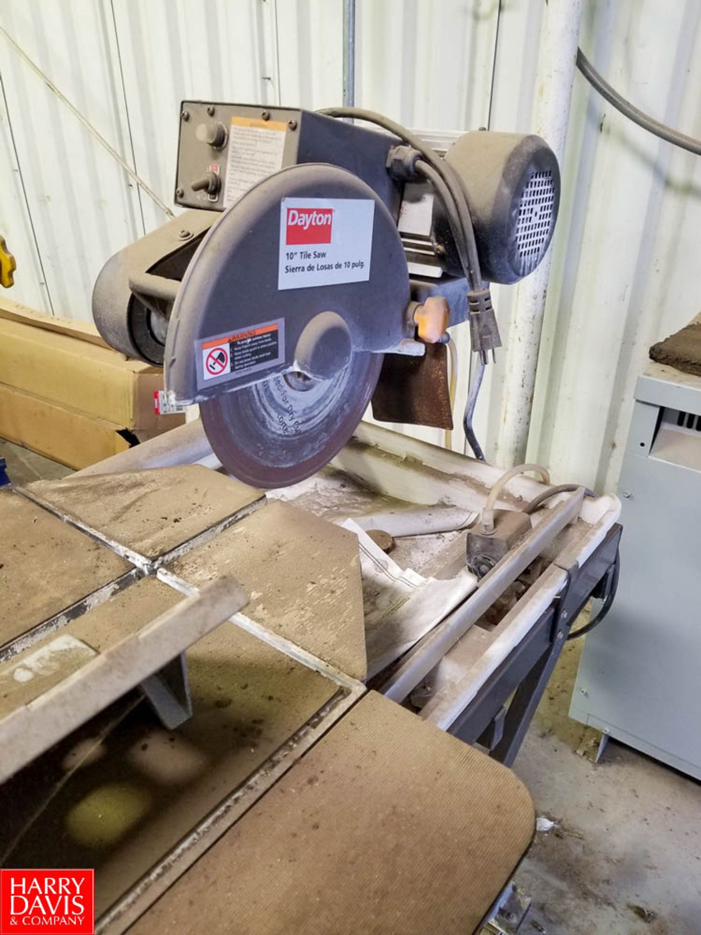 Dayton 10" Tile Saw Model 19F407 - Rigging Fee: $25 - Image 2 of 2