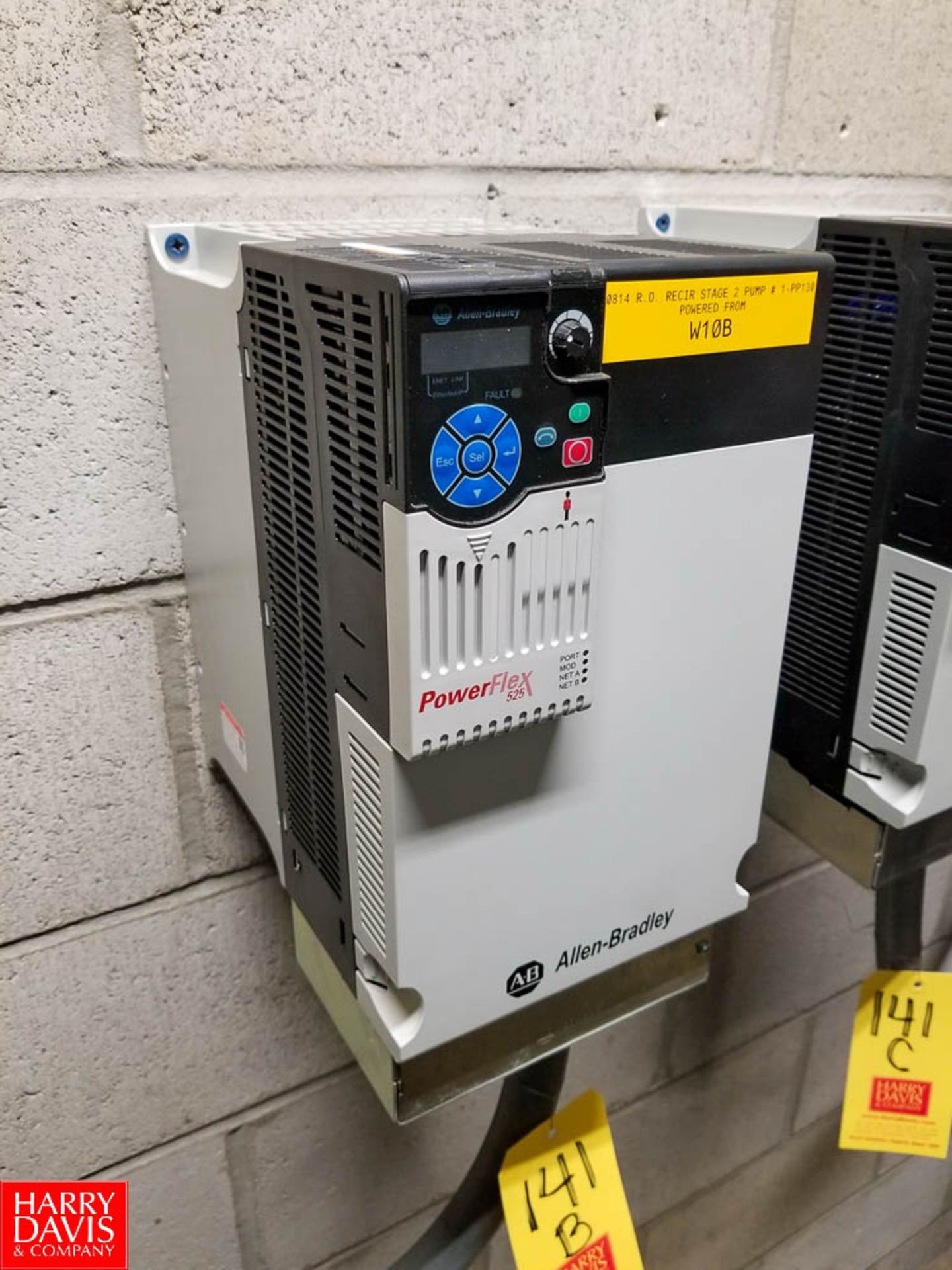 Allen Bradley 25 HP Powerflex 525 Variable Frequency Drive - Rigging Fee: $25