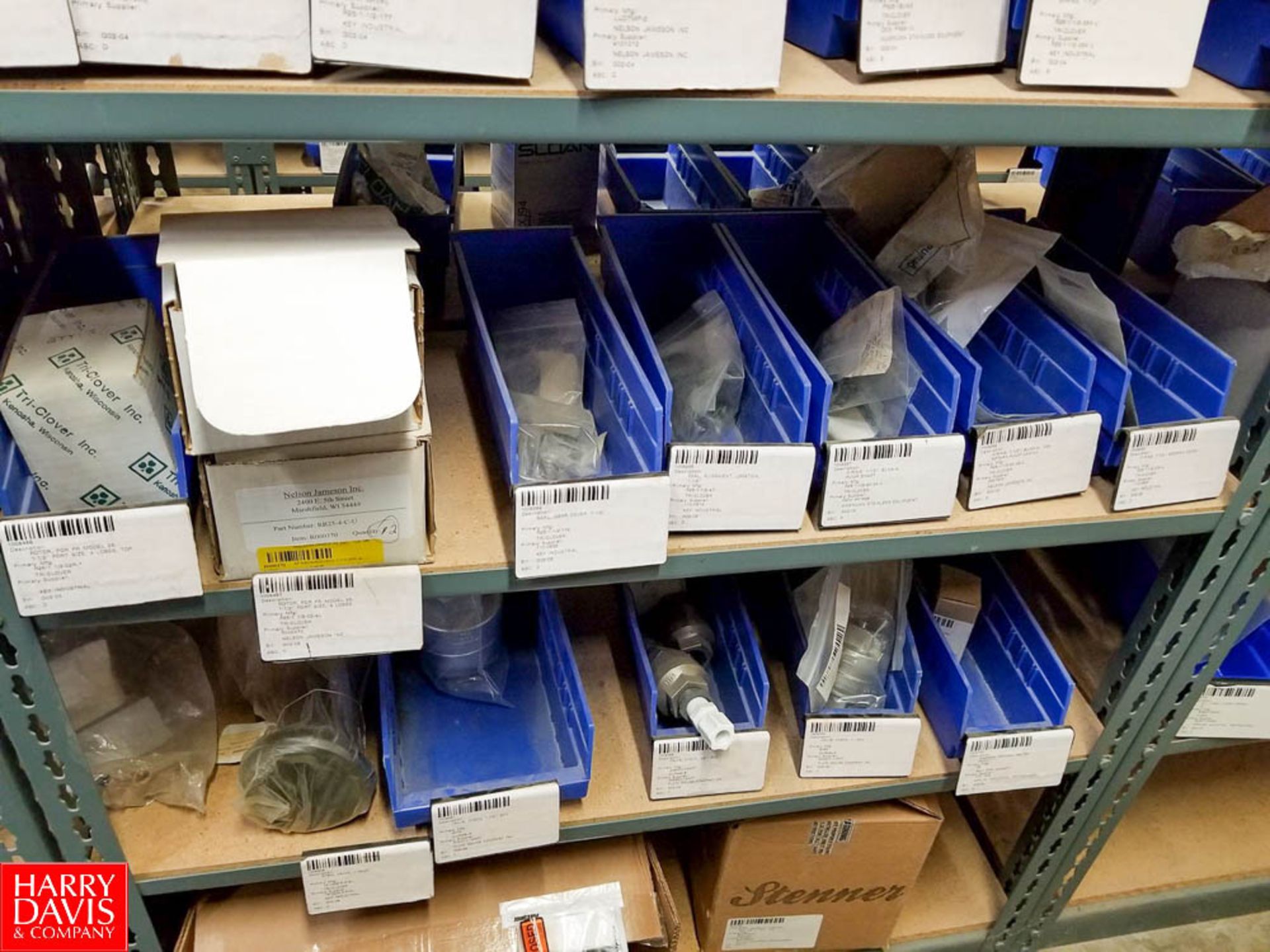 Sections of Adjustable Shelving Including Assorted Valve Kits Graco Parts Stem Valves Valve Balls - Image 7 of 19