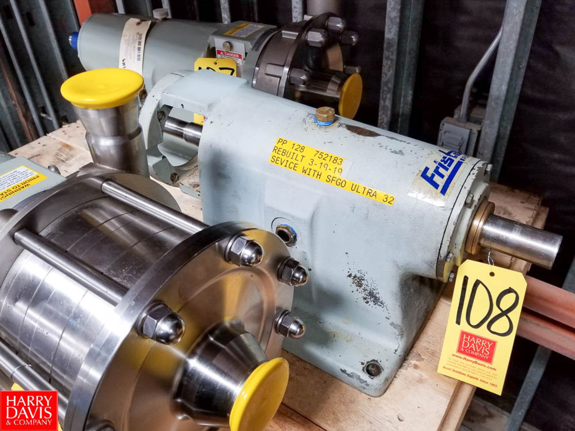 Fristam High-Pressure Centrifugal Pump with Motor - Rigging Fee: $35