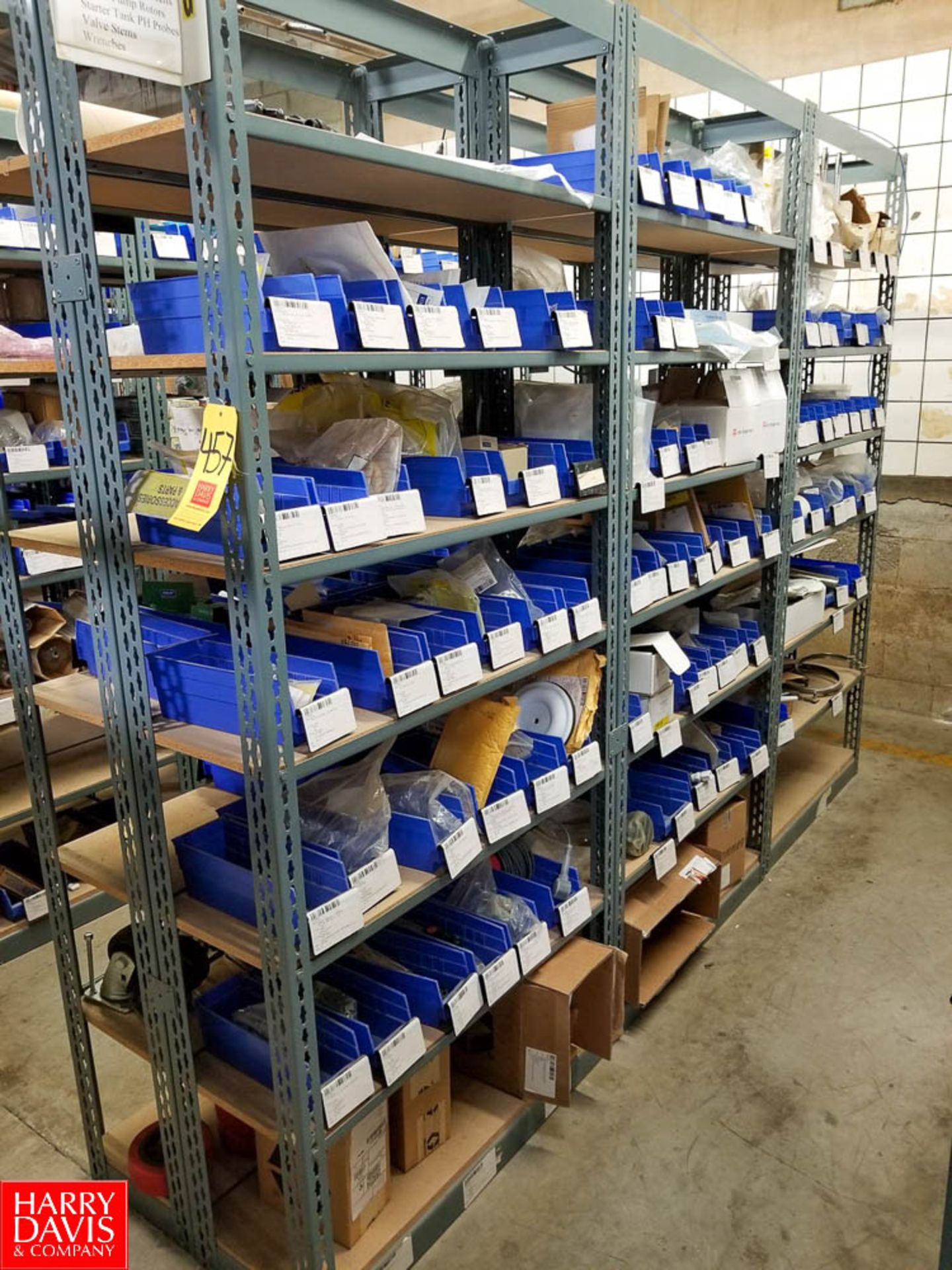 Sections of Adjustable Shelving Including Assorted Valve Kits Graco Parts Stem Valves Valve Balls