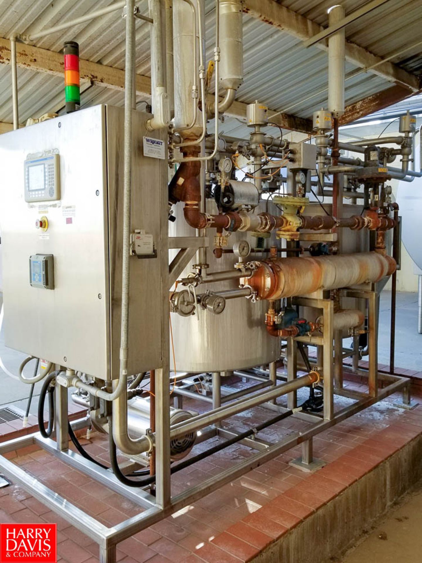 2-Tank Skid-Mounted CIP System with (2) 200 Gallon S/S Tanks Fristam Centrifugal Pump with 10 HP - Image 3 of 4