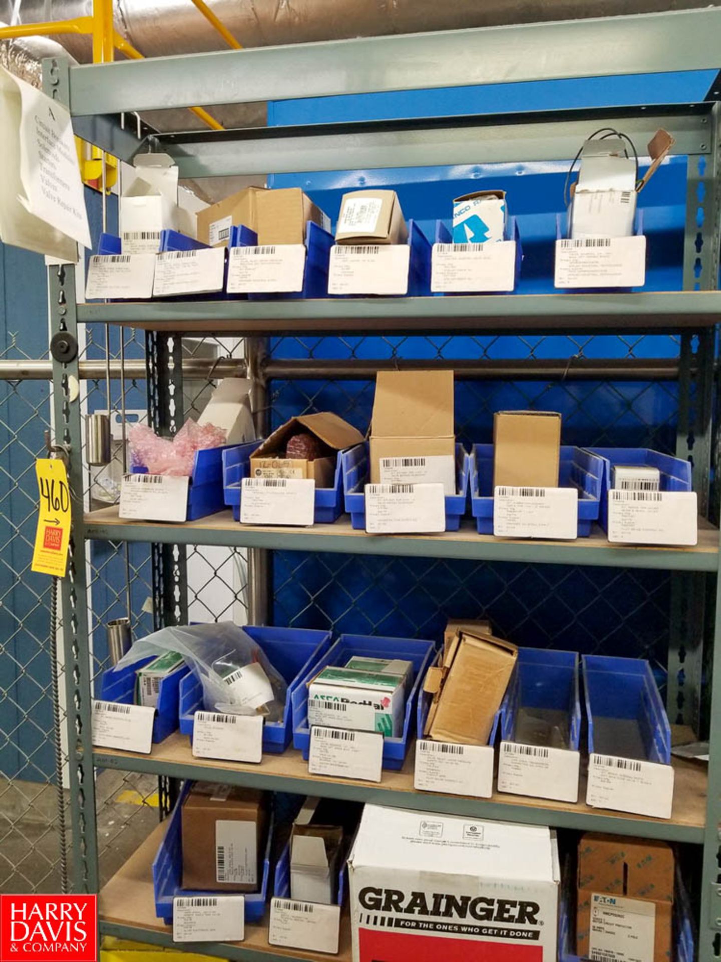 Sections of Adjustable Shelving Including w/ Contents of Assorted Interface Modules Circuit Breakers - Image 9 of 11