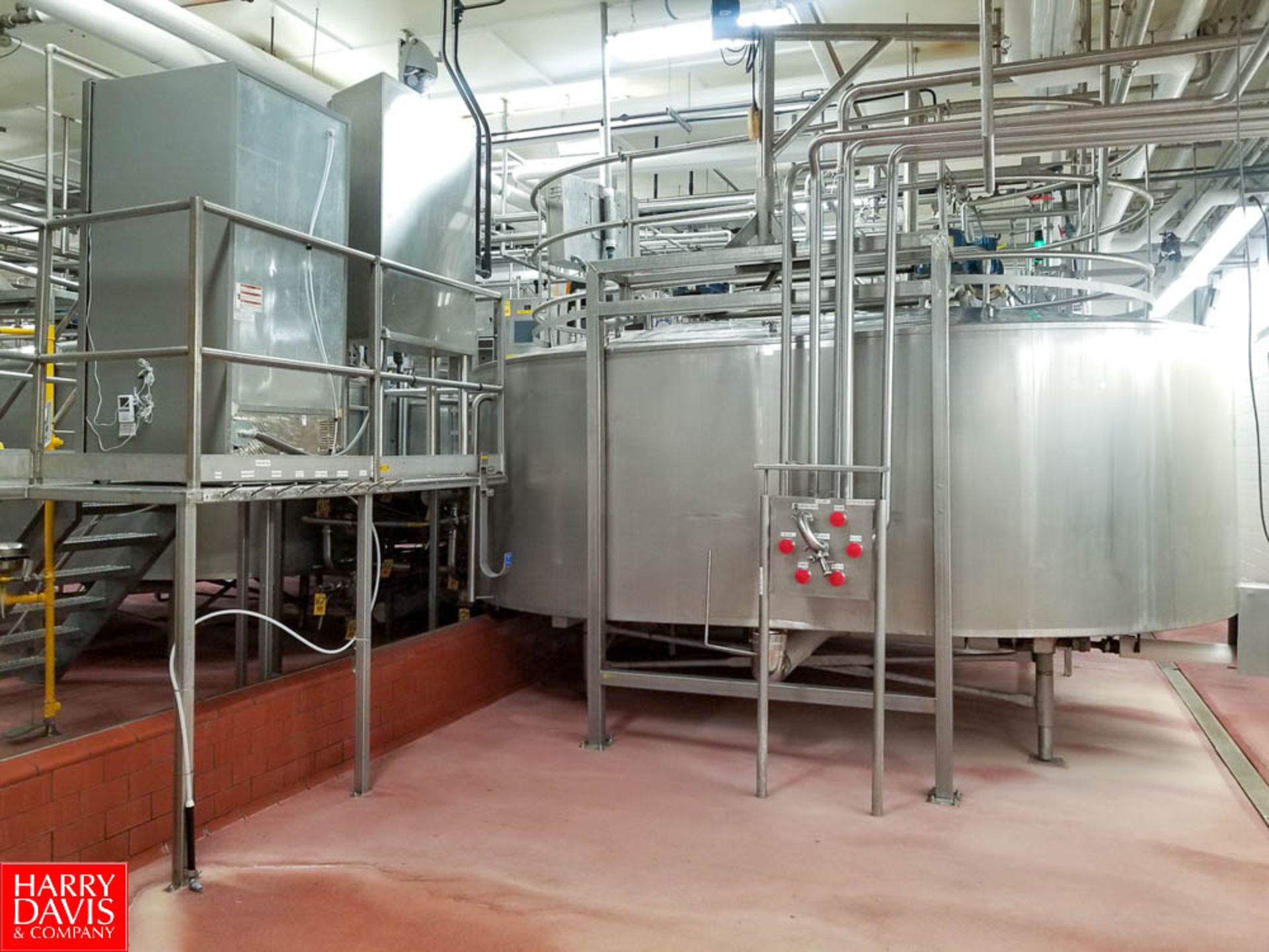 OO" Cheese Vat System Bulk Bid Lots 149 - 177D - Rigging Fee: $10000