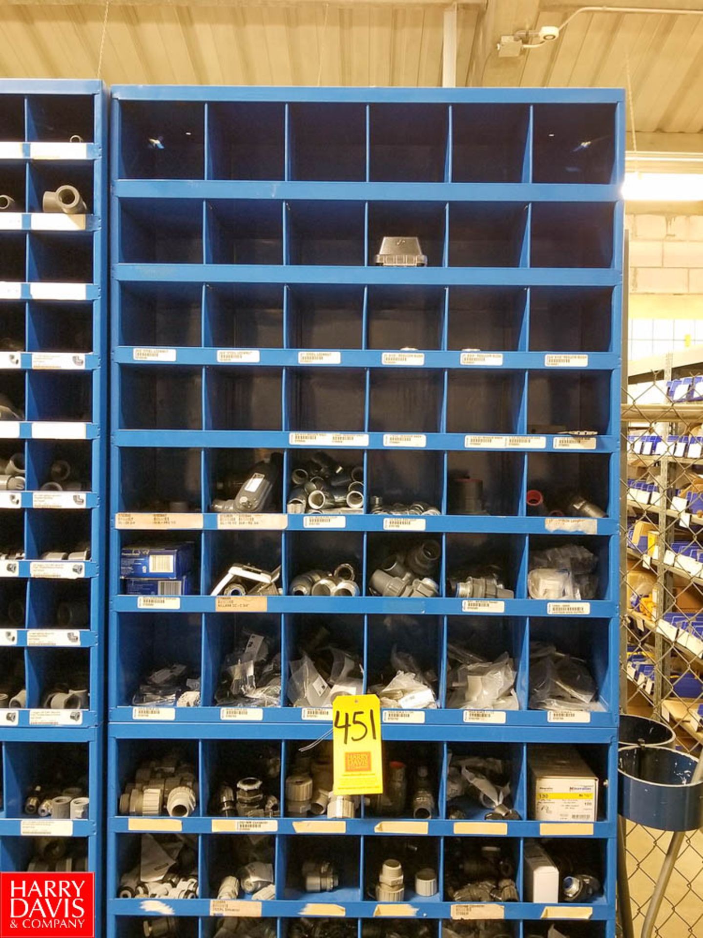 Fastenal 42-Compartment Bolt Bins with Contents of Assorted Conduit Fittings - Rigging Fee: $200 - Image 2 of 3