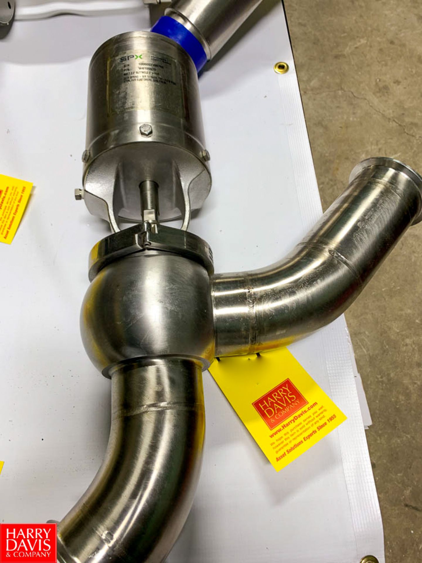 NEW SPX 3" Long Stroke 2-Way S/S Air Valve 6" Air To Rise Weld Type **Located in Pittsburgh