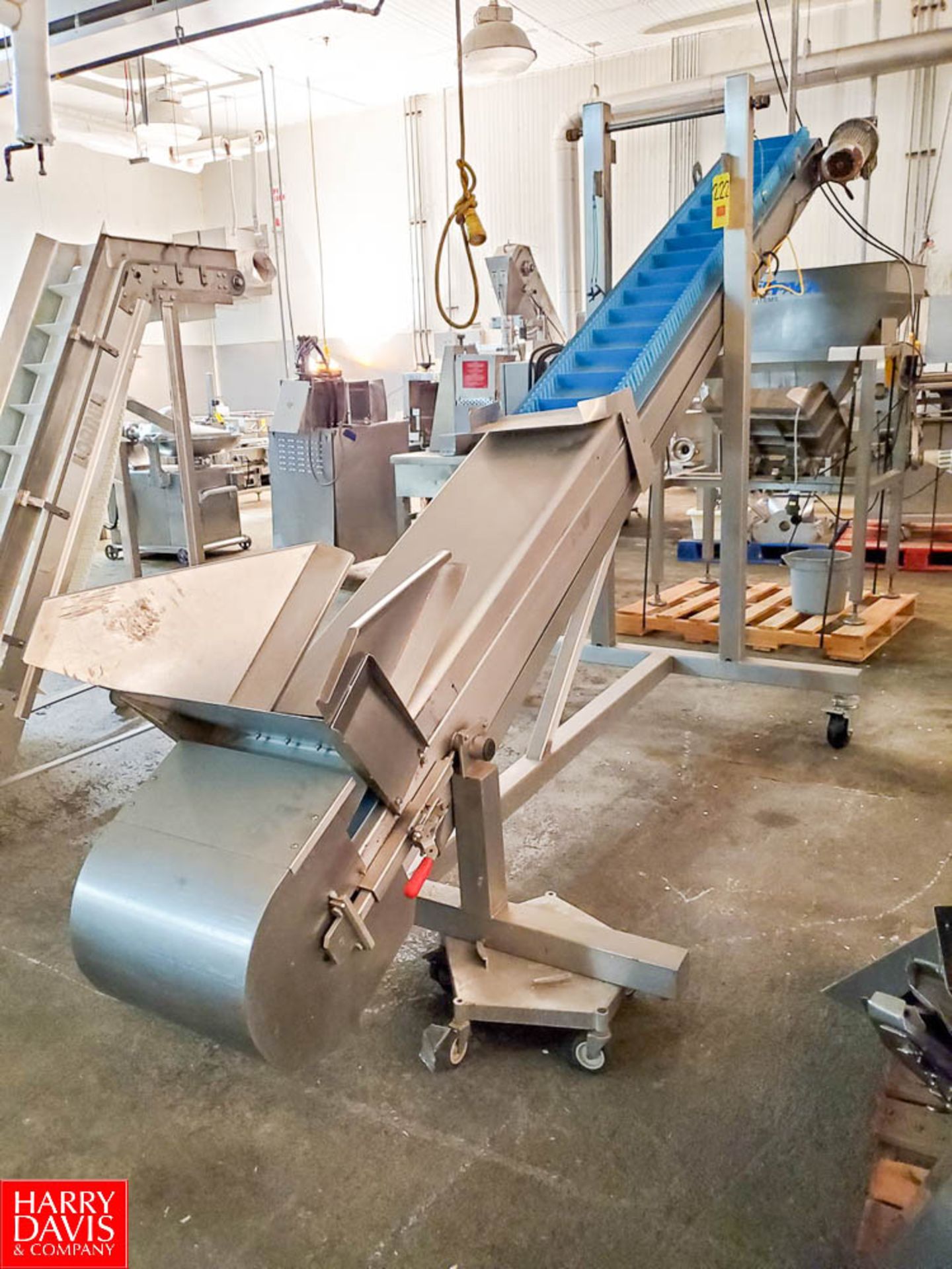 Weigh Pack Portable Inclined S/S Frame Conveyor, with Drive Rigging Fee: $ 350