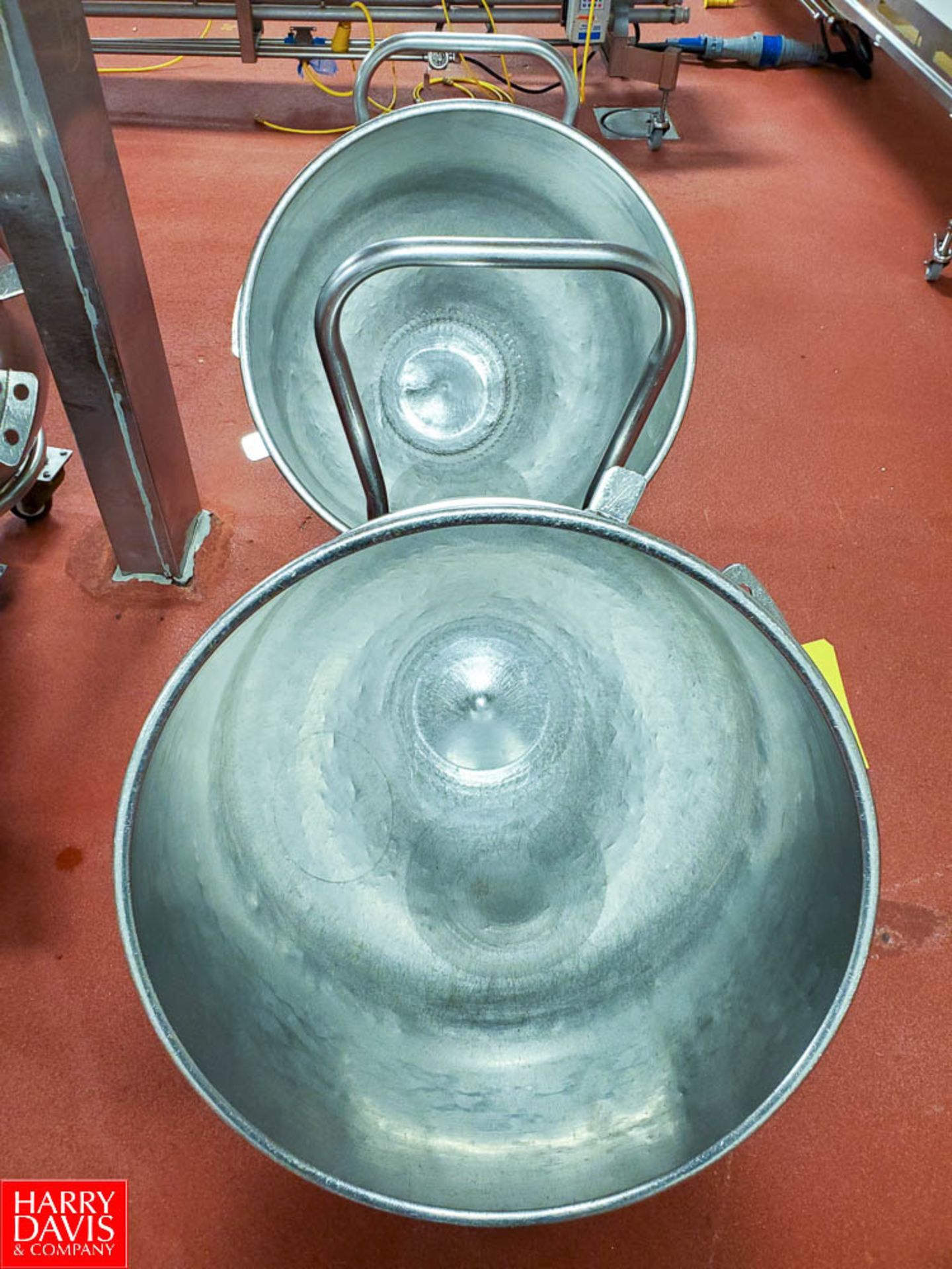 Aprox 140 Quart S/S Mixer Bowl with Cart Rigging Fee: $ 40 - Image 2 of 2