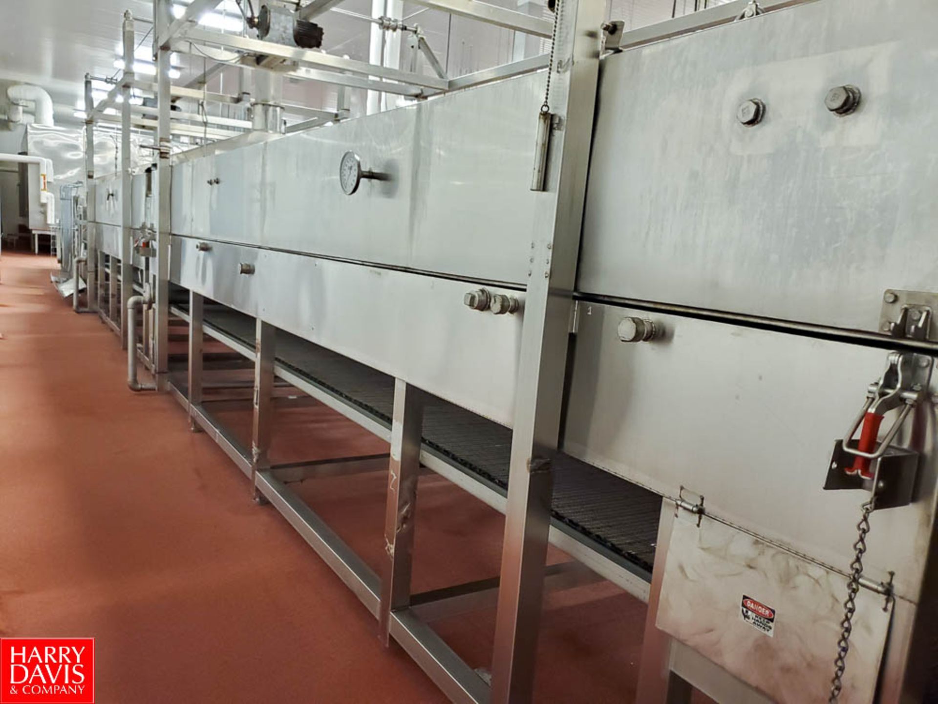 S/S Pasteurizing Tunnel, with (3) 20'L, 60"Wide S/S Conveyor Belts , (1) 45'L, 60"Wide S/S - Image 5 of 10