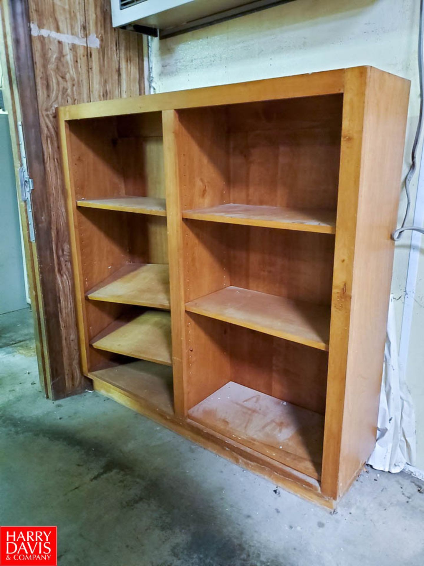 (3) Wood Desks; (5) 4-Drawer Metal Vertical Filing Cabinets; (1) Wooden Book Case; (1) Computer - Image 2 of 4