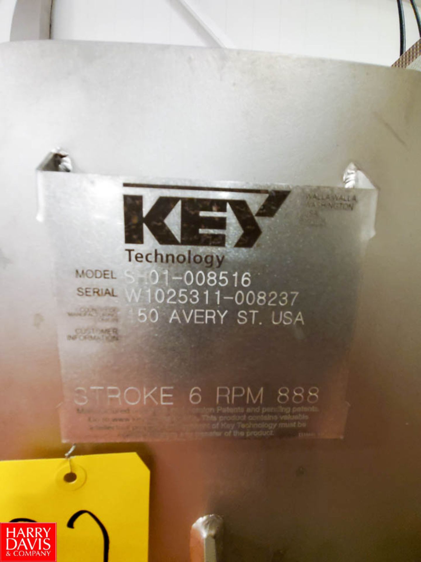 Key Iso-Flo S/S Vibratory Conveyor: Model SH01-008516, S/N W1025311-008237, Stroke 6, RPM 888; - Image 5 of 5