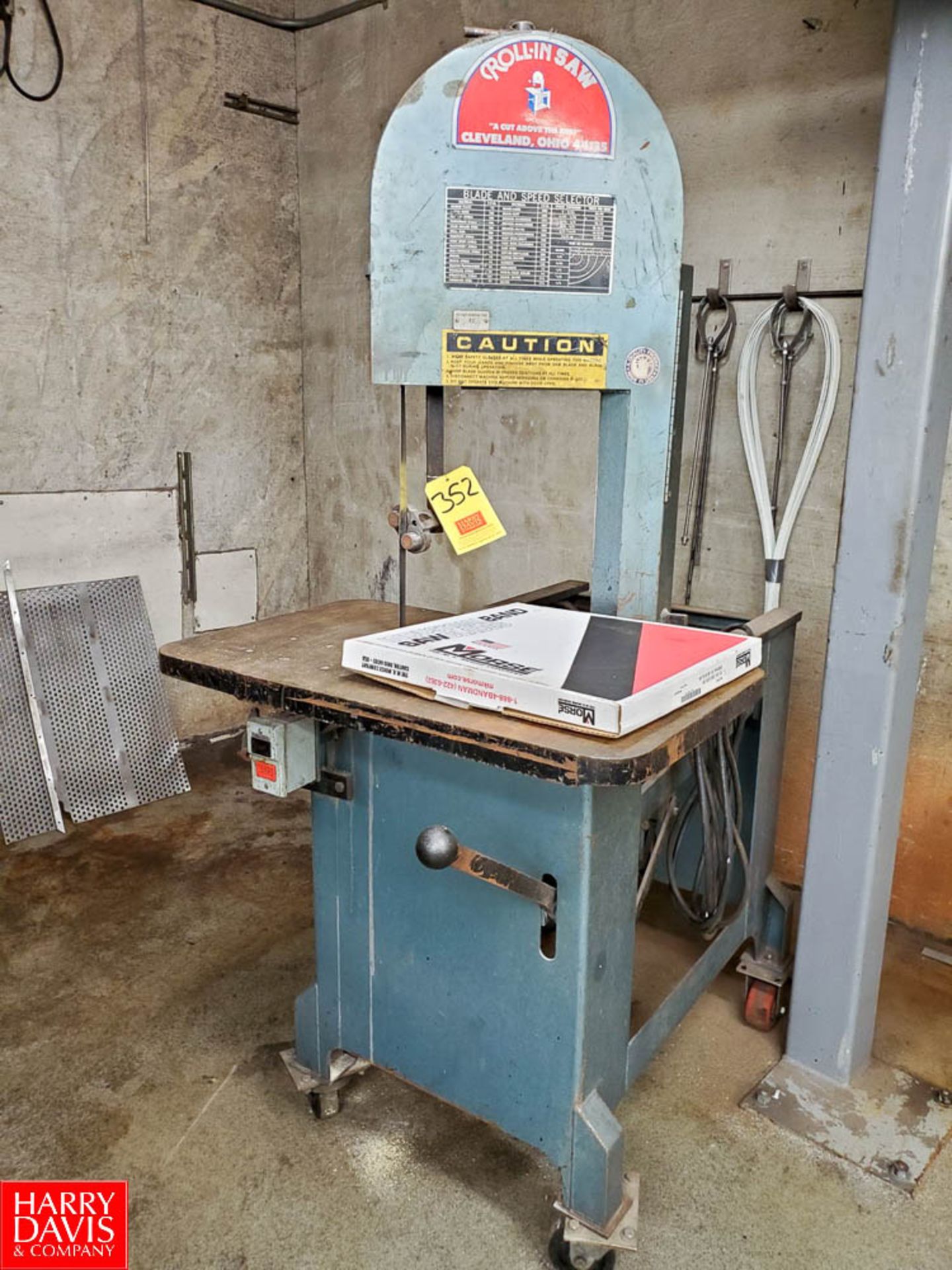 Roll In Band Saw Rigging Fee: $ 100