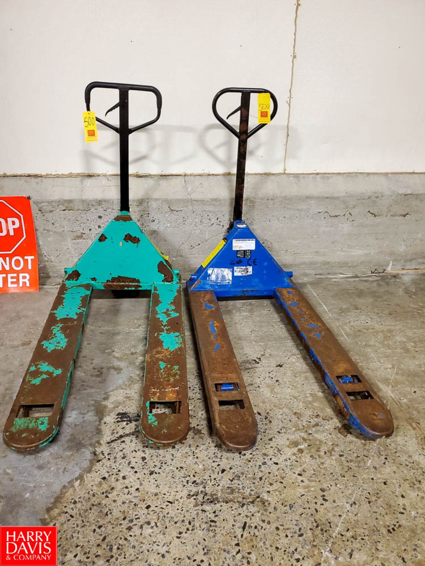 Pallet Jacks, 4400 LB Max Capacity Rigging Fee: $ 40