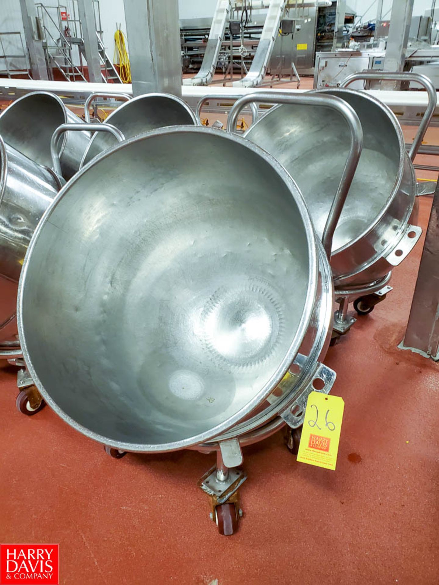 Aprox 140 Quart S/S Mixer Bowl with Cart Rigging Fee: $ 40 - Image 2 of 2