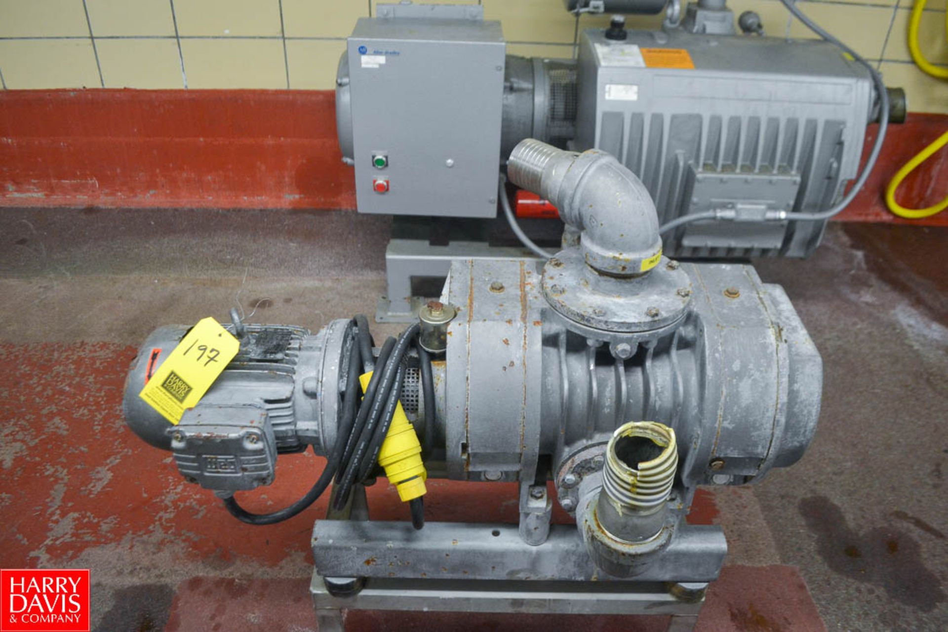 Busch Rotary Vacuum Booster Pump: 5 HP motor Rigging Fee: $150