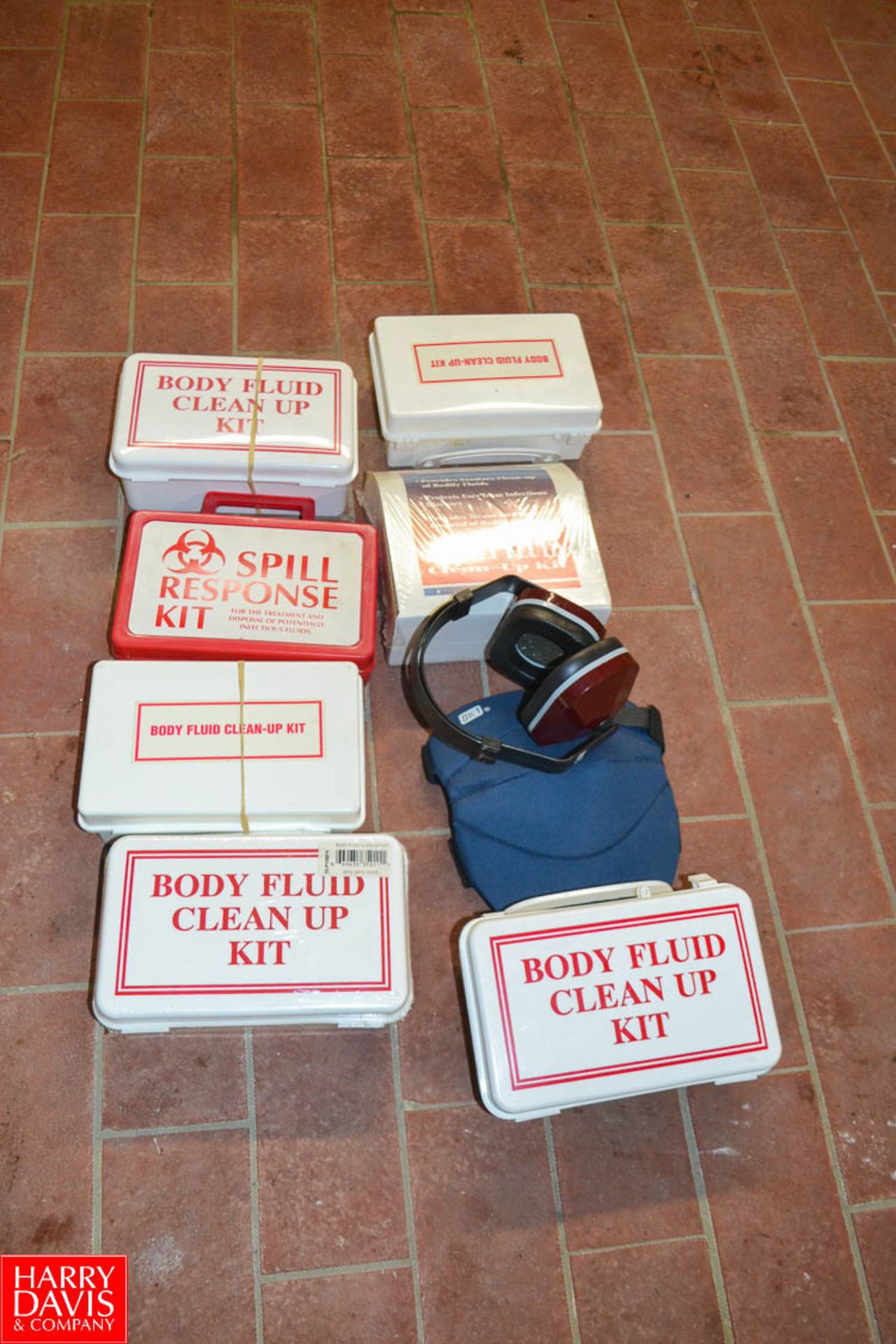 Assorted Safety Items; Spill Response and Bodily Fluids Clean Up Kits