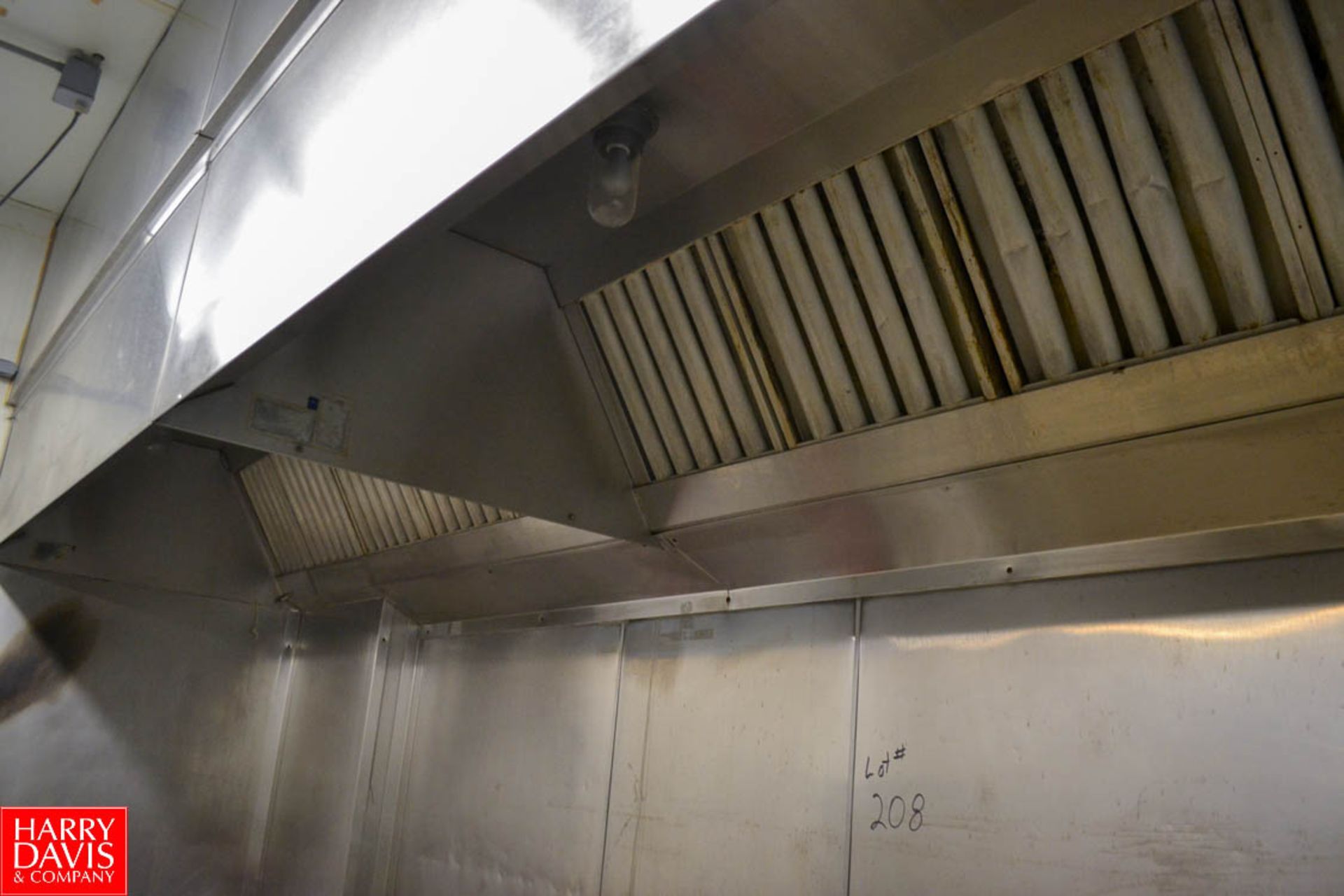 All S/S Exhaust Hood 16'L X 4'D with Side and Back S/S Cover Sheets and S/S Control Box - Image 3 of 3