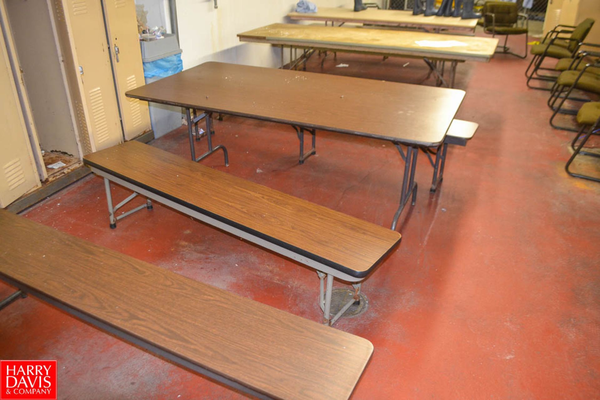 Breakroom Furniture Includes (12) Tables and (20) Benches