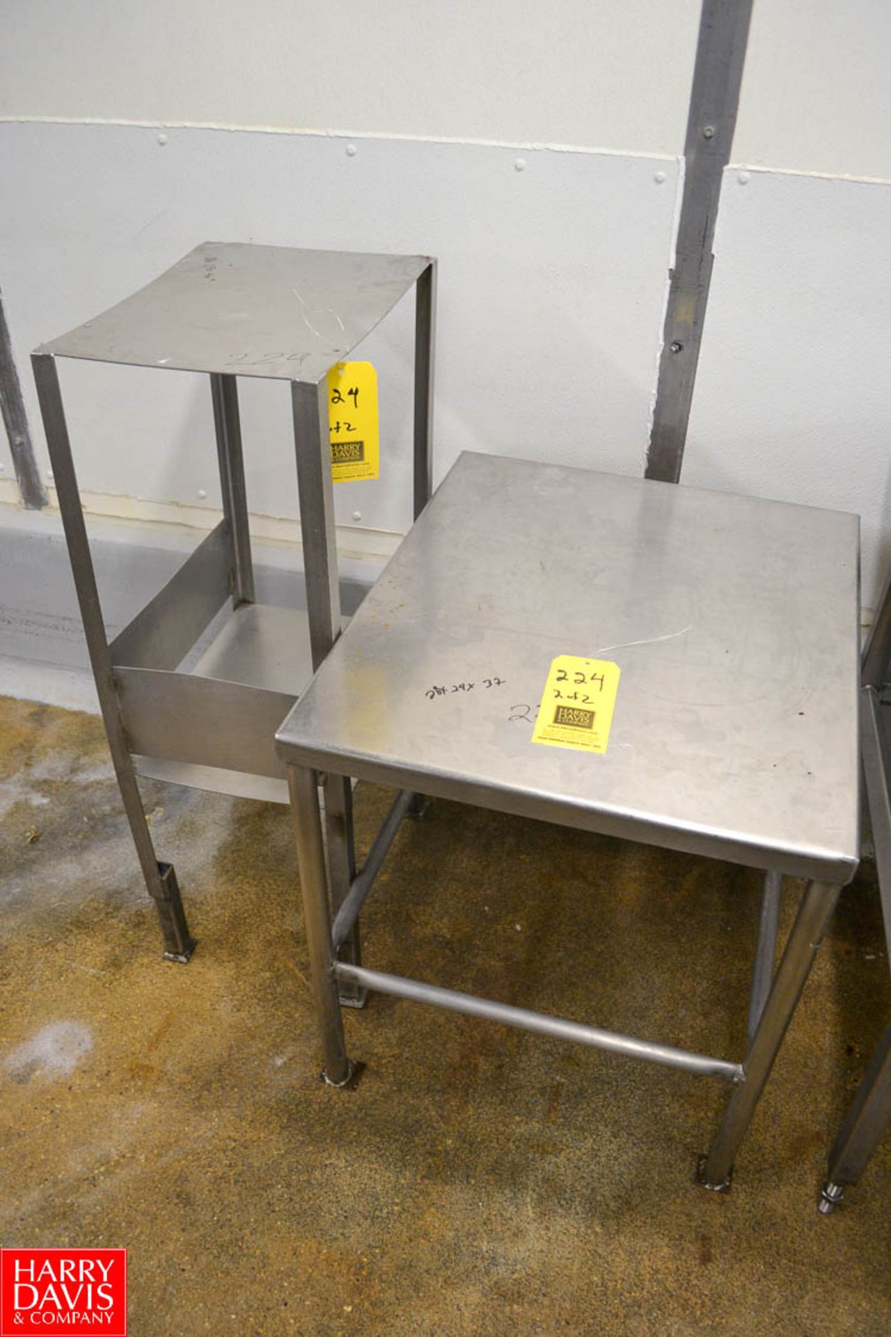 (2) S/S Work Tables