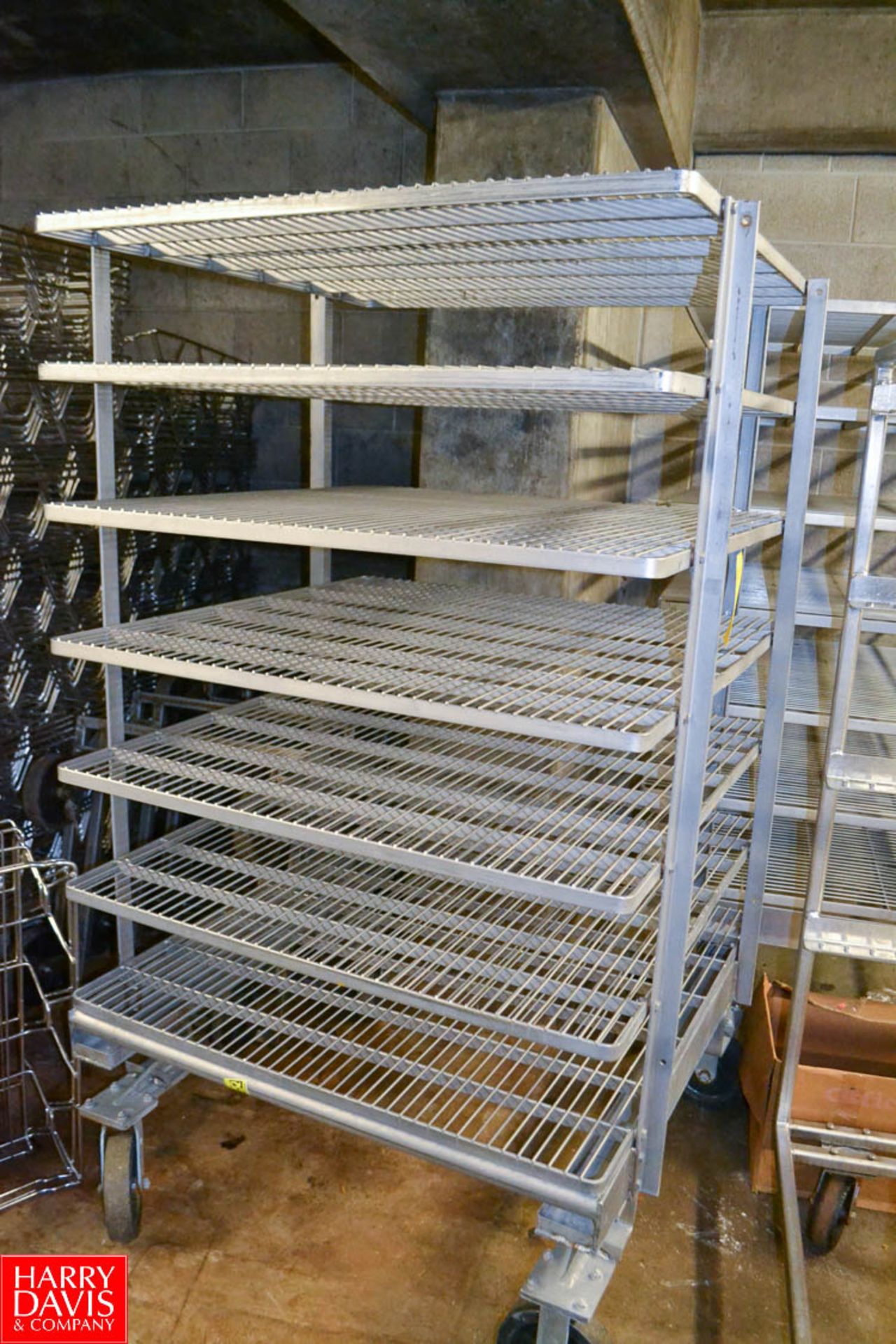 S/S Rack on Casters with S/S Wire Shelves - Image 4 of 4