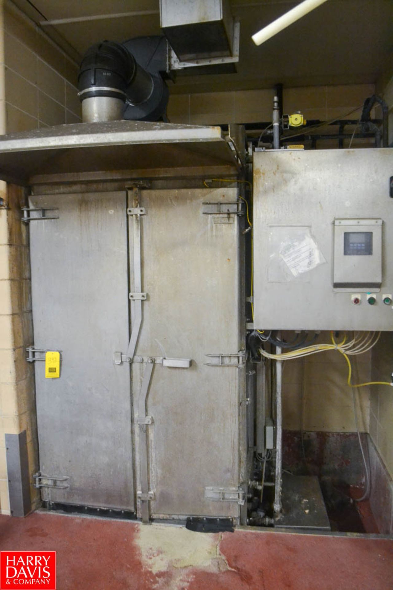 Lodi Process Systems All S/S Rack Wash Cabinet; Model CIP-CB Serial # 150001L dual hinged doors;
