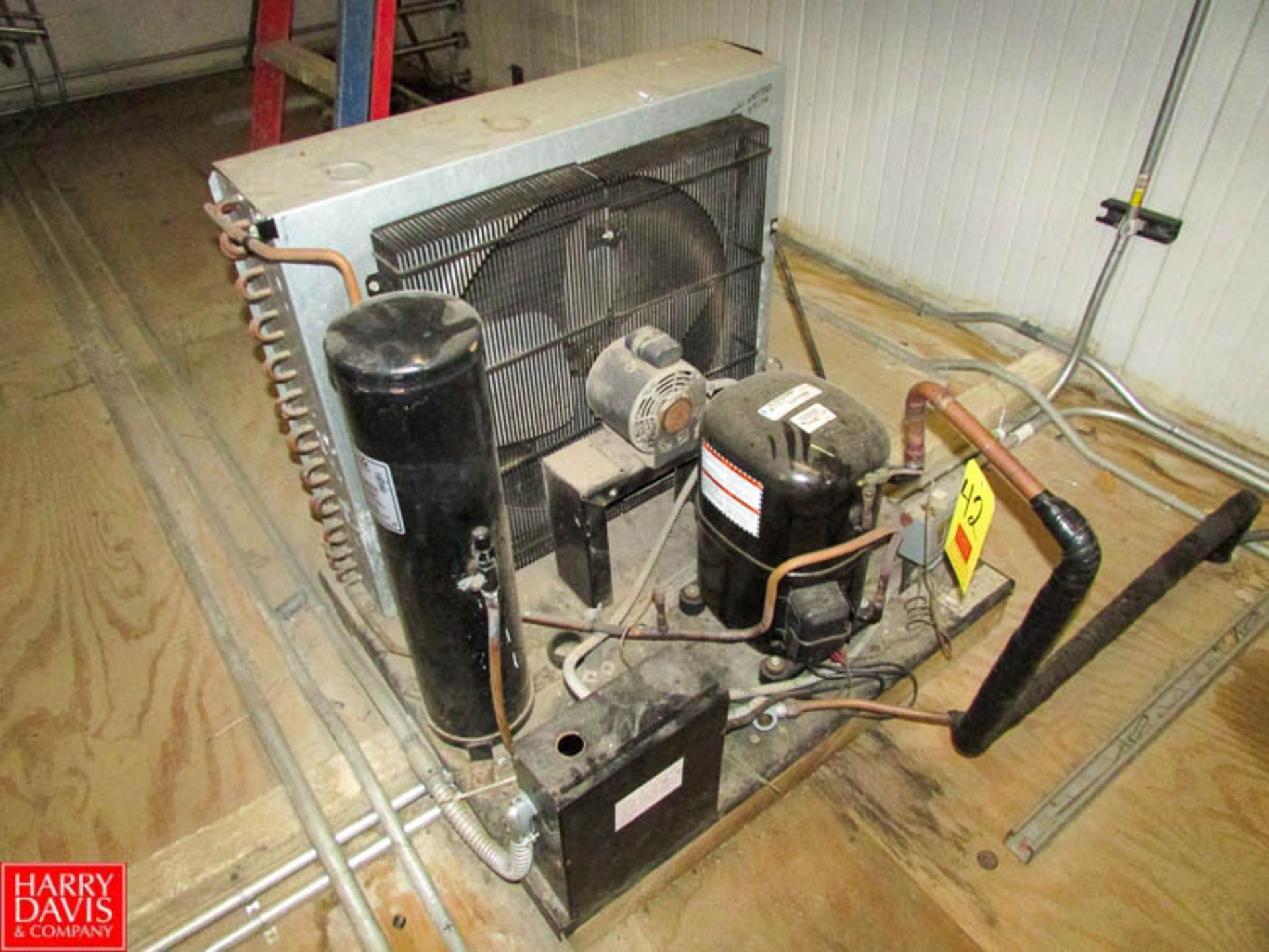 Bohn 3-Fan Freon Blowers with Heatcraft Condensing Unit, Model JH0401D7B and Tecumseh Condensing - Image 3 of 4