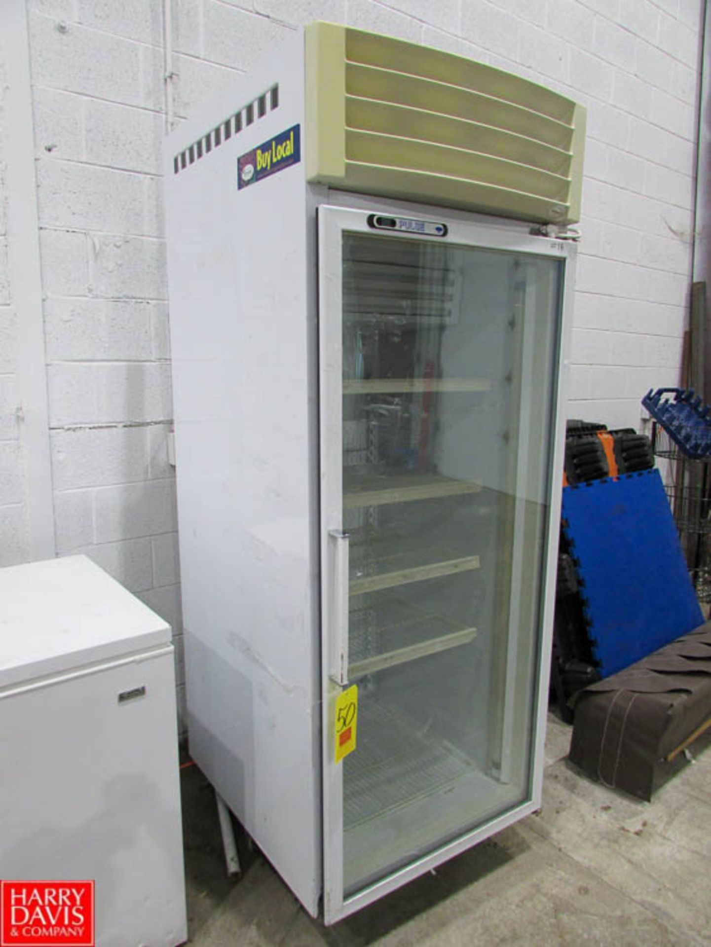 Carrier Glass Door Refrigerator, Model T30LGP-5, 26" x 26" x 60" Chamber, 115V, S/N 685549 Rigging