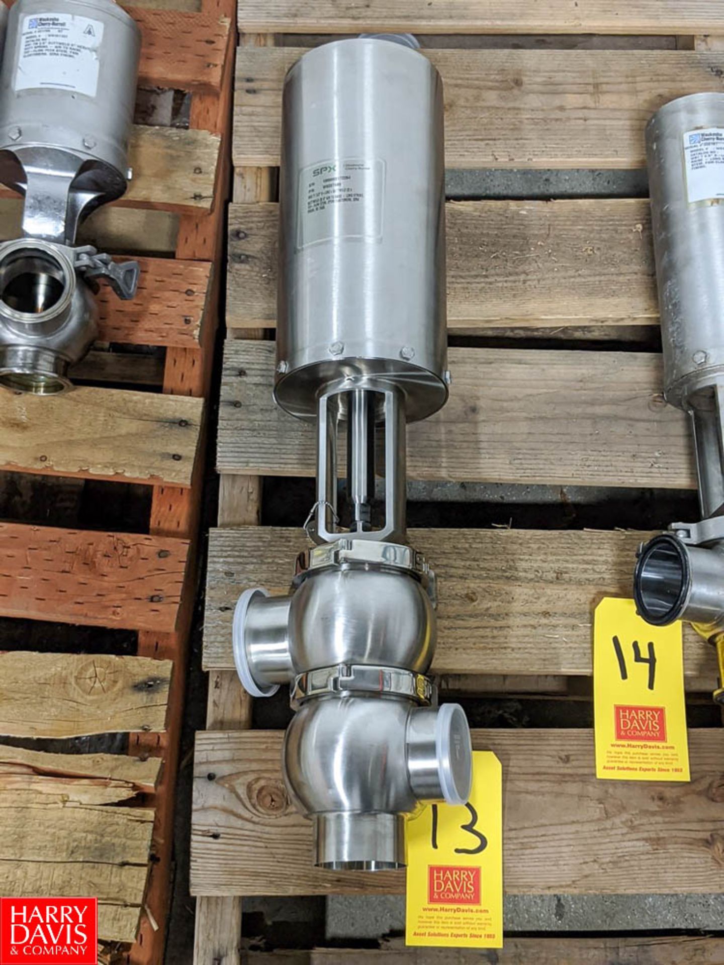 SPX Waukesha Cherry Burrell 3" S/S Air Valve Rigging Fee: $25