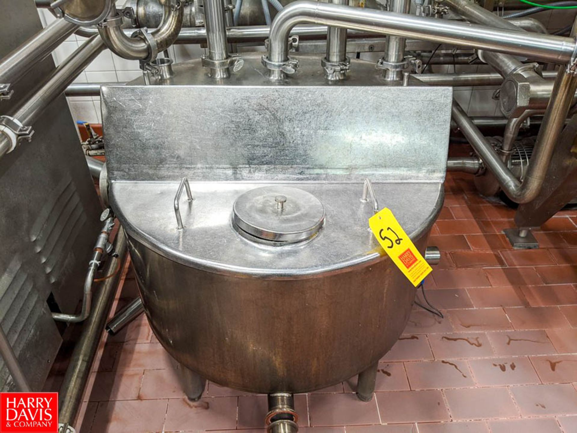 50 Gallon Hinged-Lid S/S Balance Tank Rigging Fee: $100