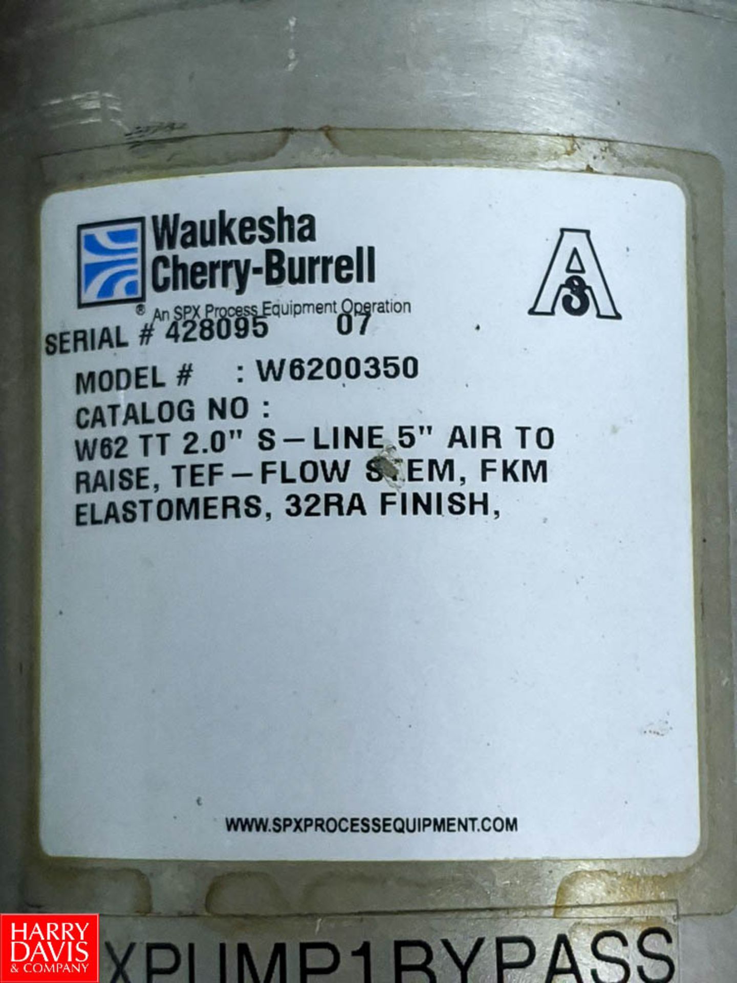 Waukesha Cherry Burrell 2" S/S Air Valves Rigging Fee: $25 - Image 4 of 5