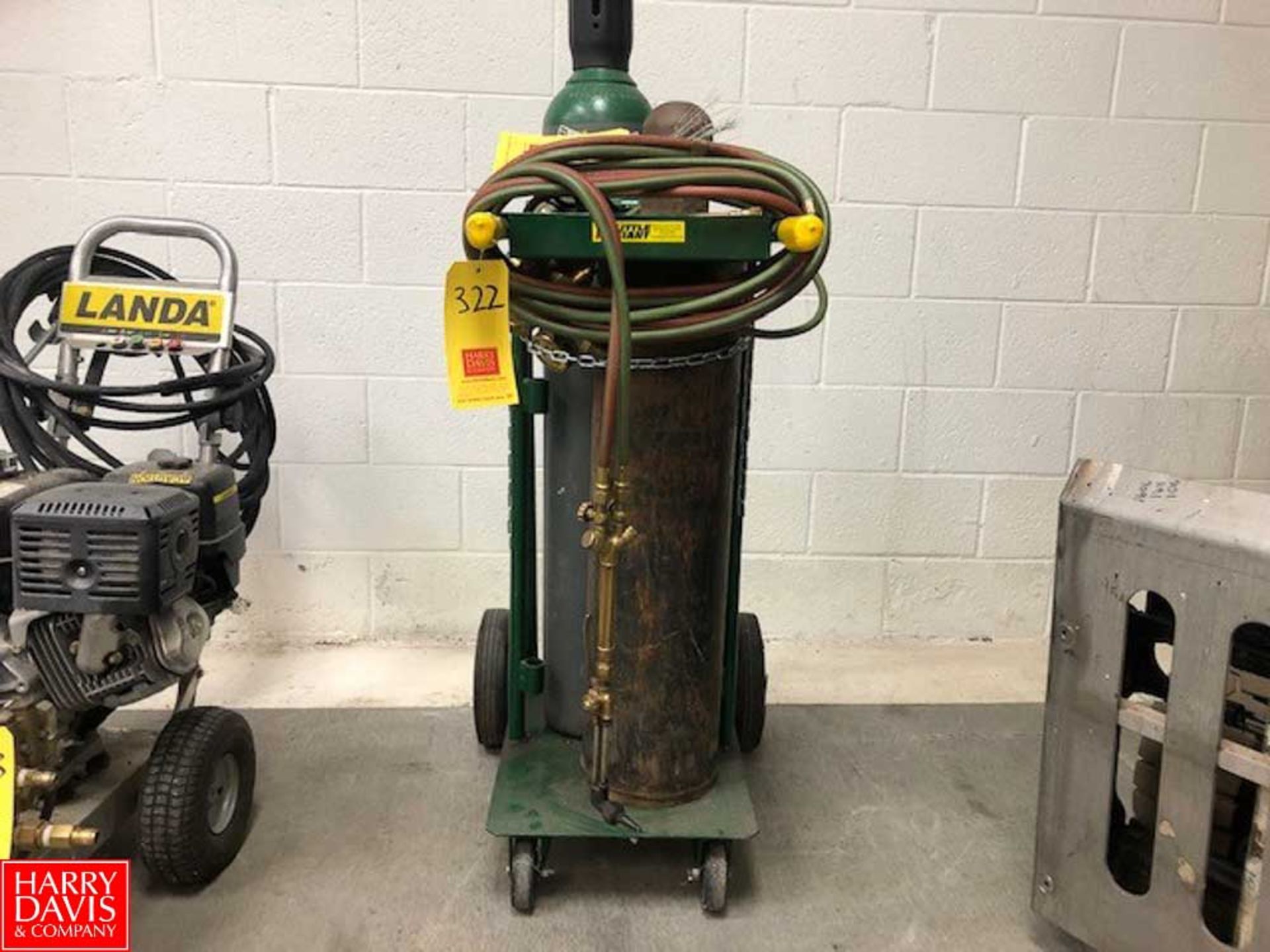 Portable Acetylene Torch with Tank and Cart