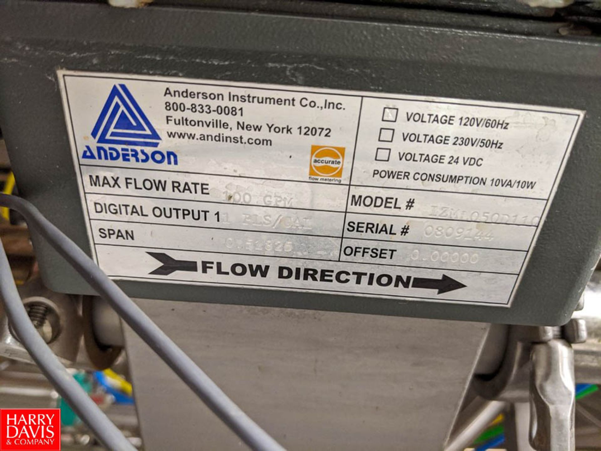 Anderson Instruments Digital Flowmeter Model IZML050D110 Rigging Fee: $50 - Image 2 of 2