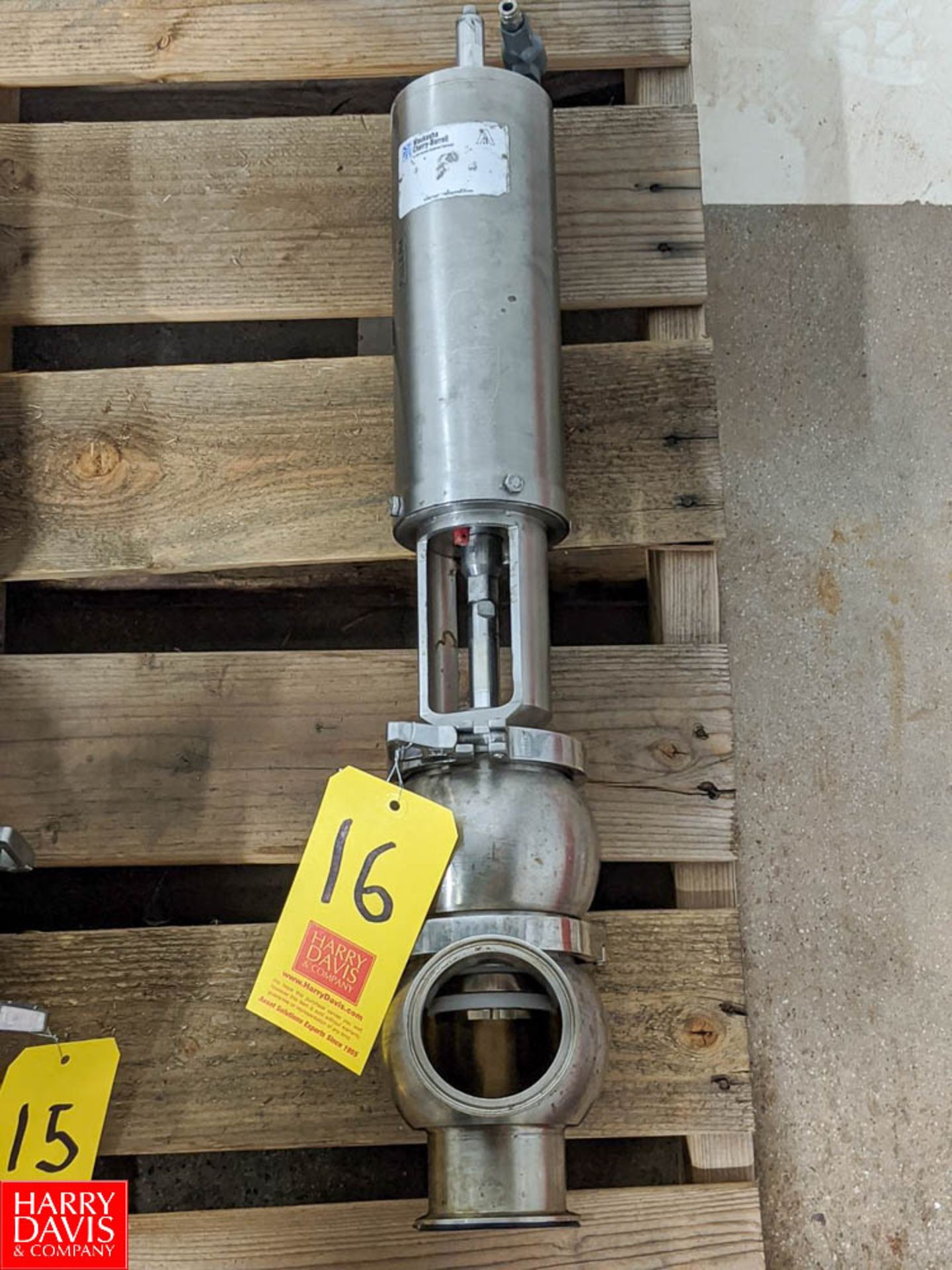 Waukesha Cherry Burrell 3" S/S Air Valve Rigging Fee: $25