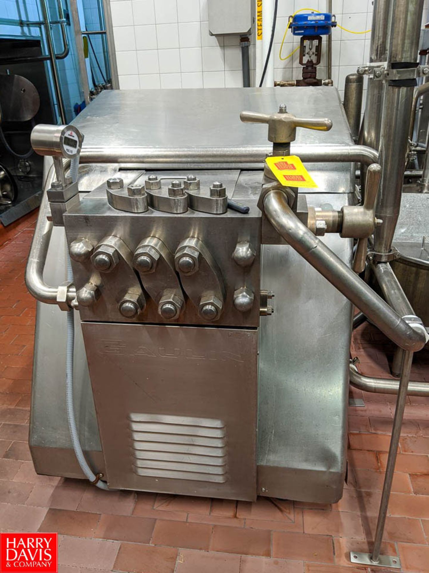 Gaulin 2-Stage Homogenizer Model 1200 MC 18 3 TPS : SN 10735827 Rigging Fee: $700