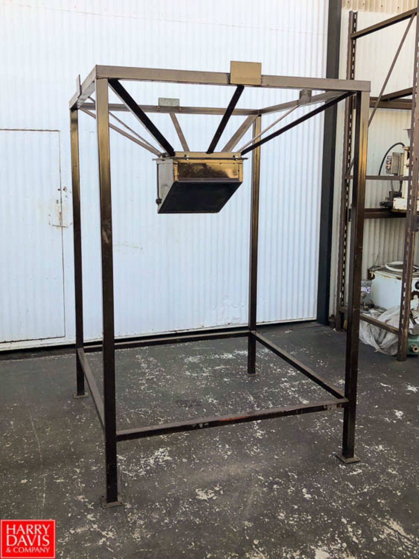 54" Square Bag Holding Cage and Bag Dumping Station, 52" Discharge Height **SUBJECT TO BULK - Image 2 of 3